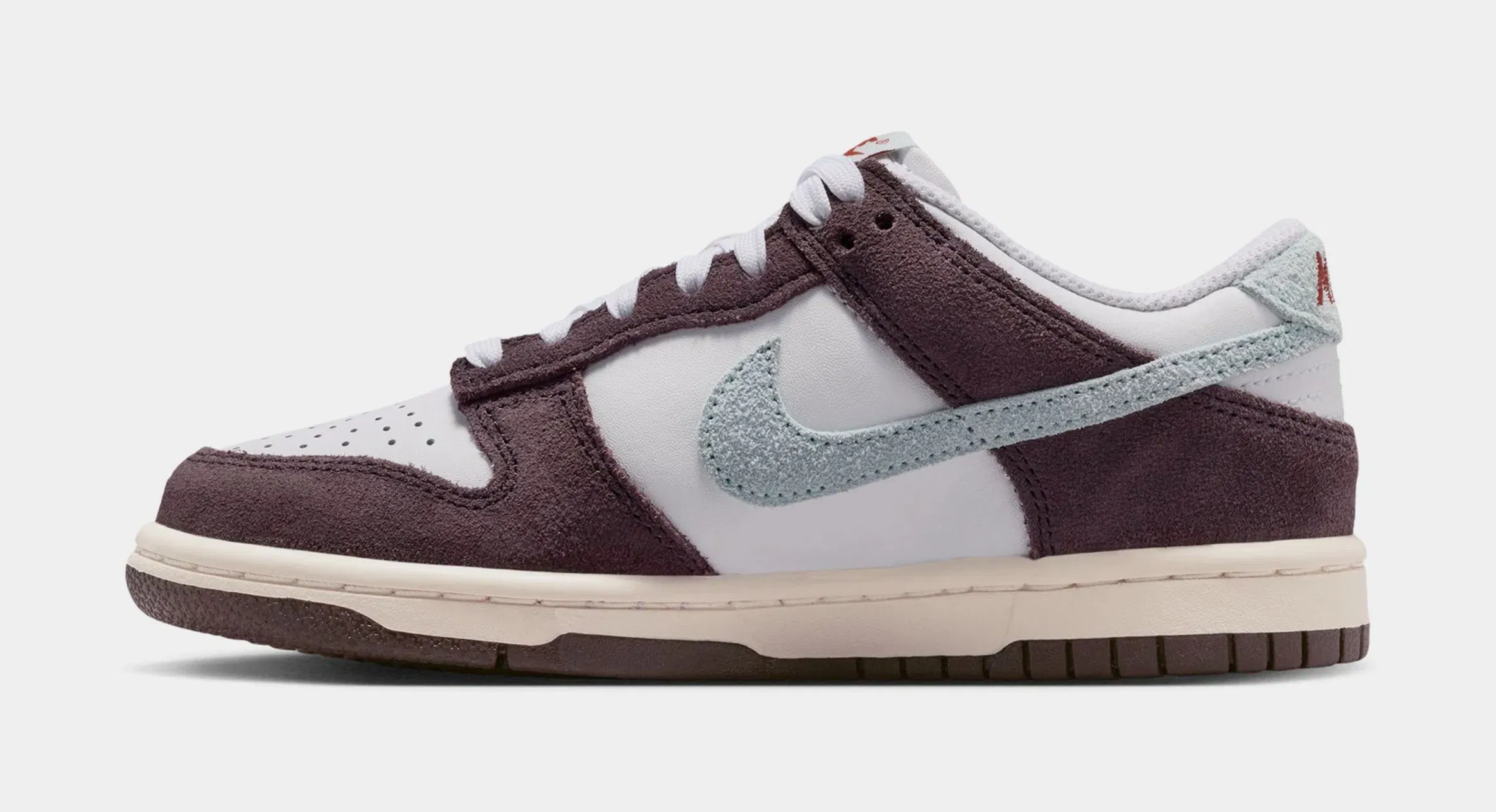 Nike Dunk Low SE Grade School Lifestyle Shoes (White/Glacier Blue/Burgundy Ash)