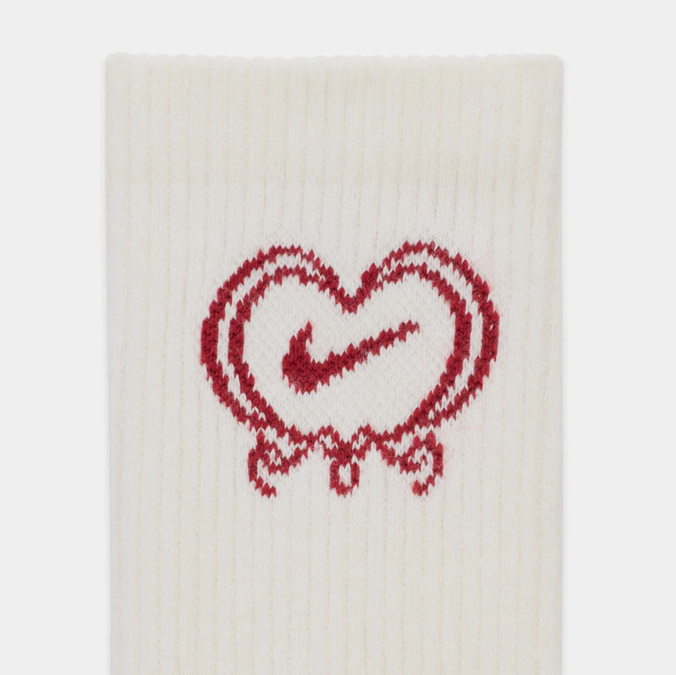 Nike Everyday Plus Cushioned Crew Mens Socks (Sail/Team Crimson)