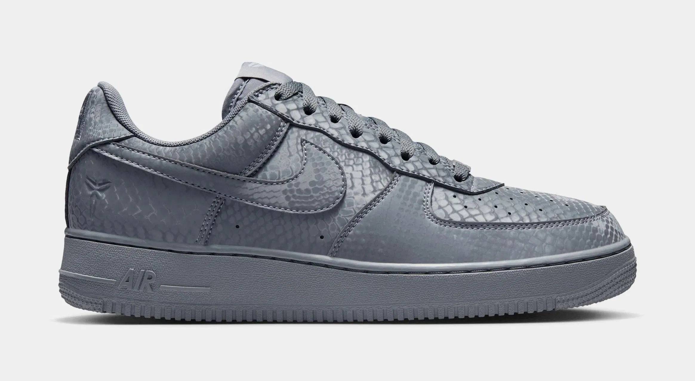Nike Kobe Air Force 1 Low Cool Grey Mens Lifestyle Shoes (Cool Grey/Wolf Grey)