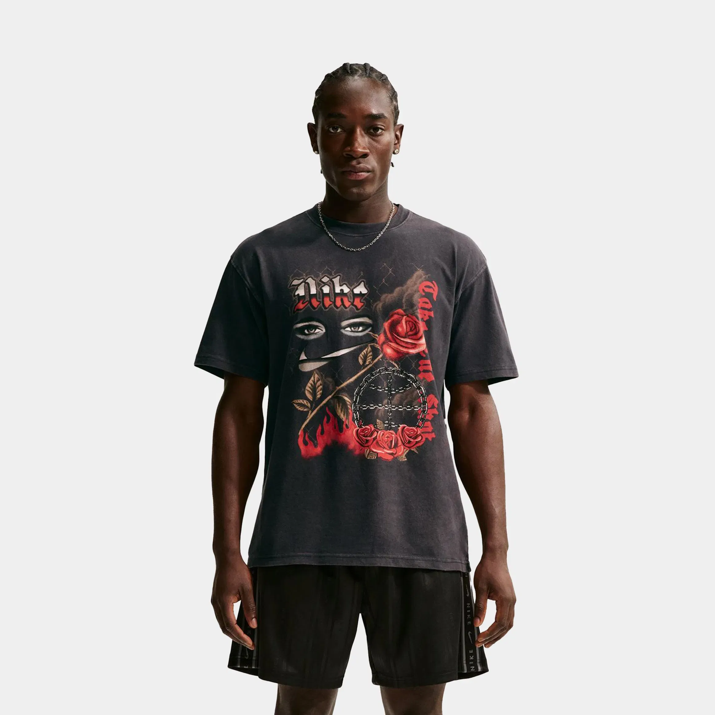 Nike Basketball LSE OC 2 Mens Short Sleeve Shirt (Black)