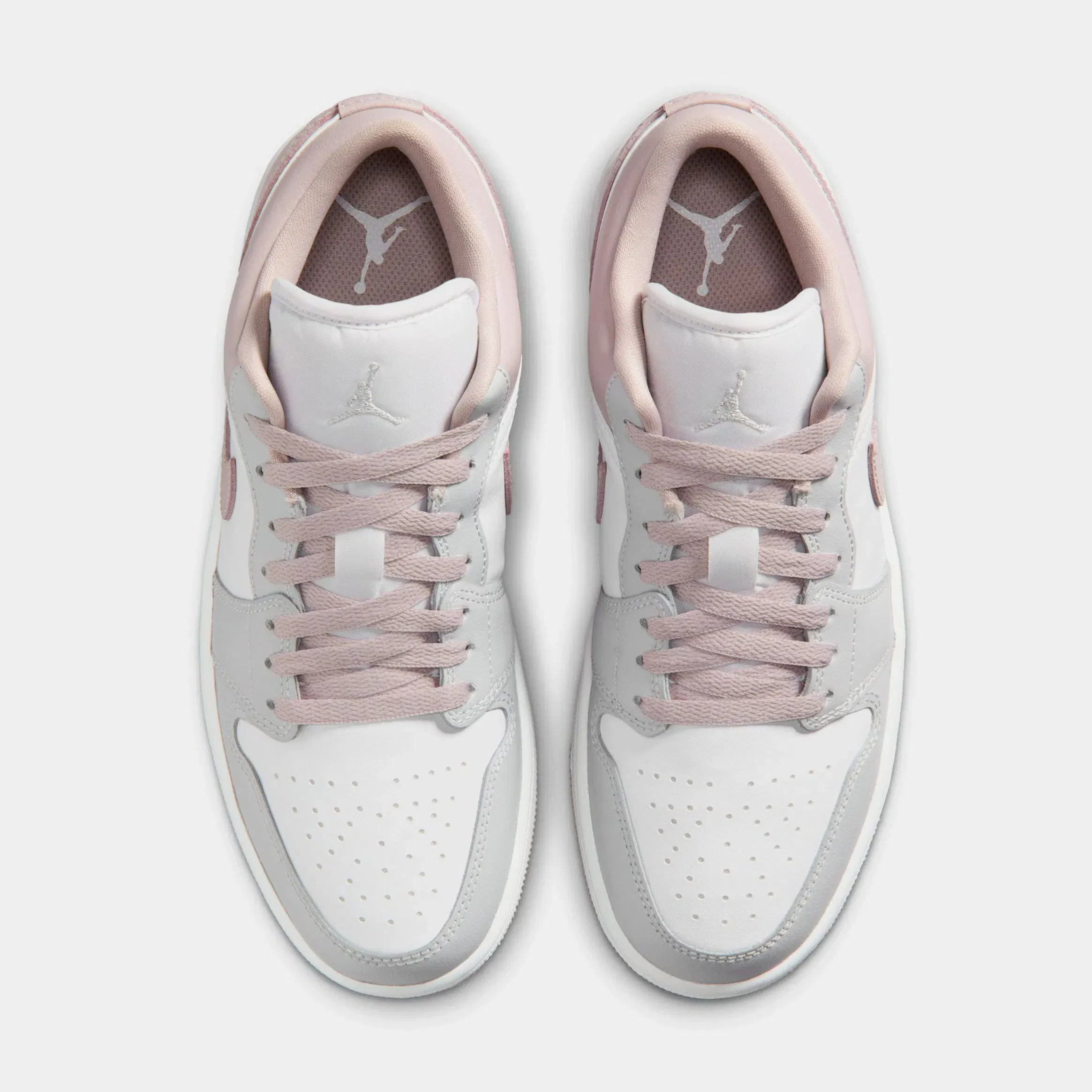 Air Jordan 1 Low Womens Lifestyle Shoes (Particle Rose/Neutral Grey/White)