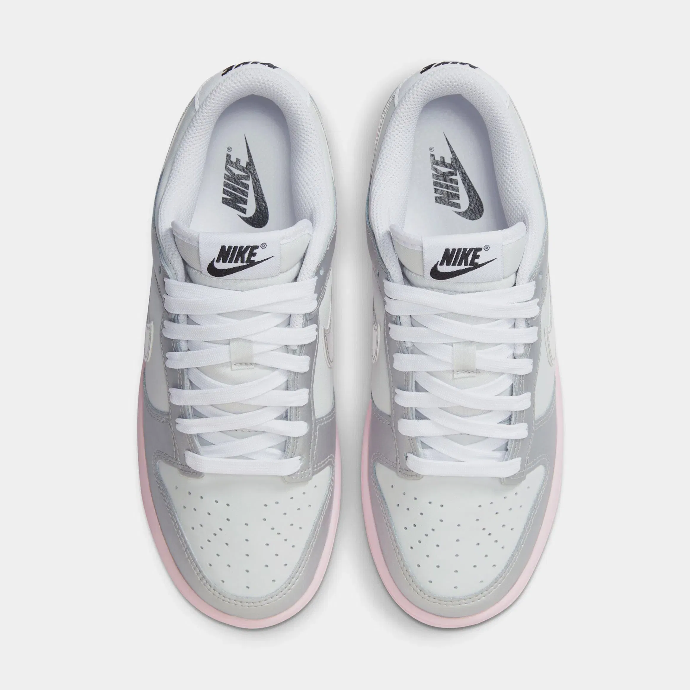 Nike Dunk Low LX Womens Lifestyle Shoes (Photon Dust/Metallic Silver/Pink Foam)