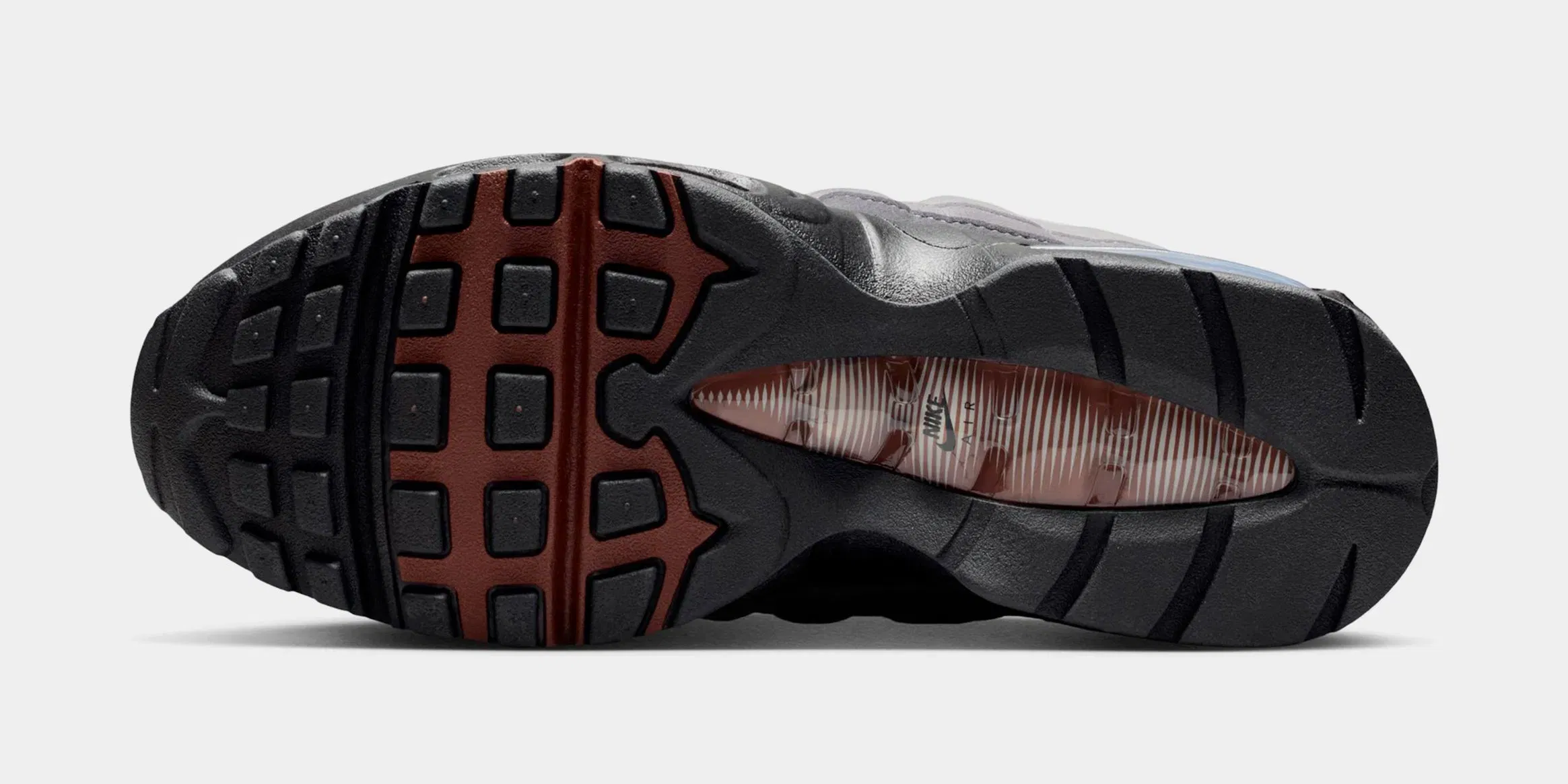 Nike Air Max 95 Big Bubble Womens Running Shoes (Black/Fauna Brown/White/Medium Grey)