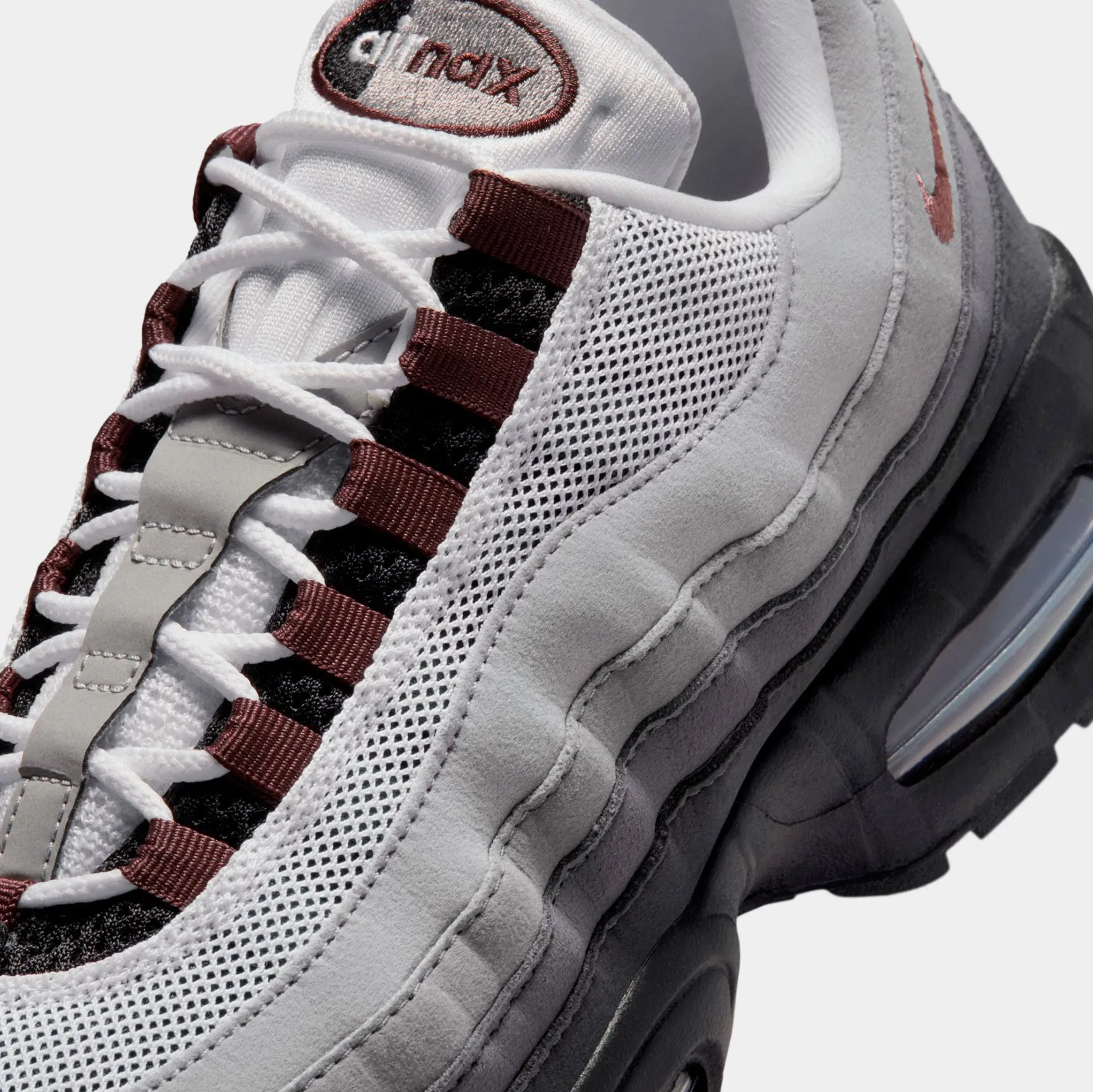 Nike Air Max 95 Big Bubble Womens Running Shoes (Black/Fauna Brown/White/Medium Grey)