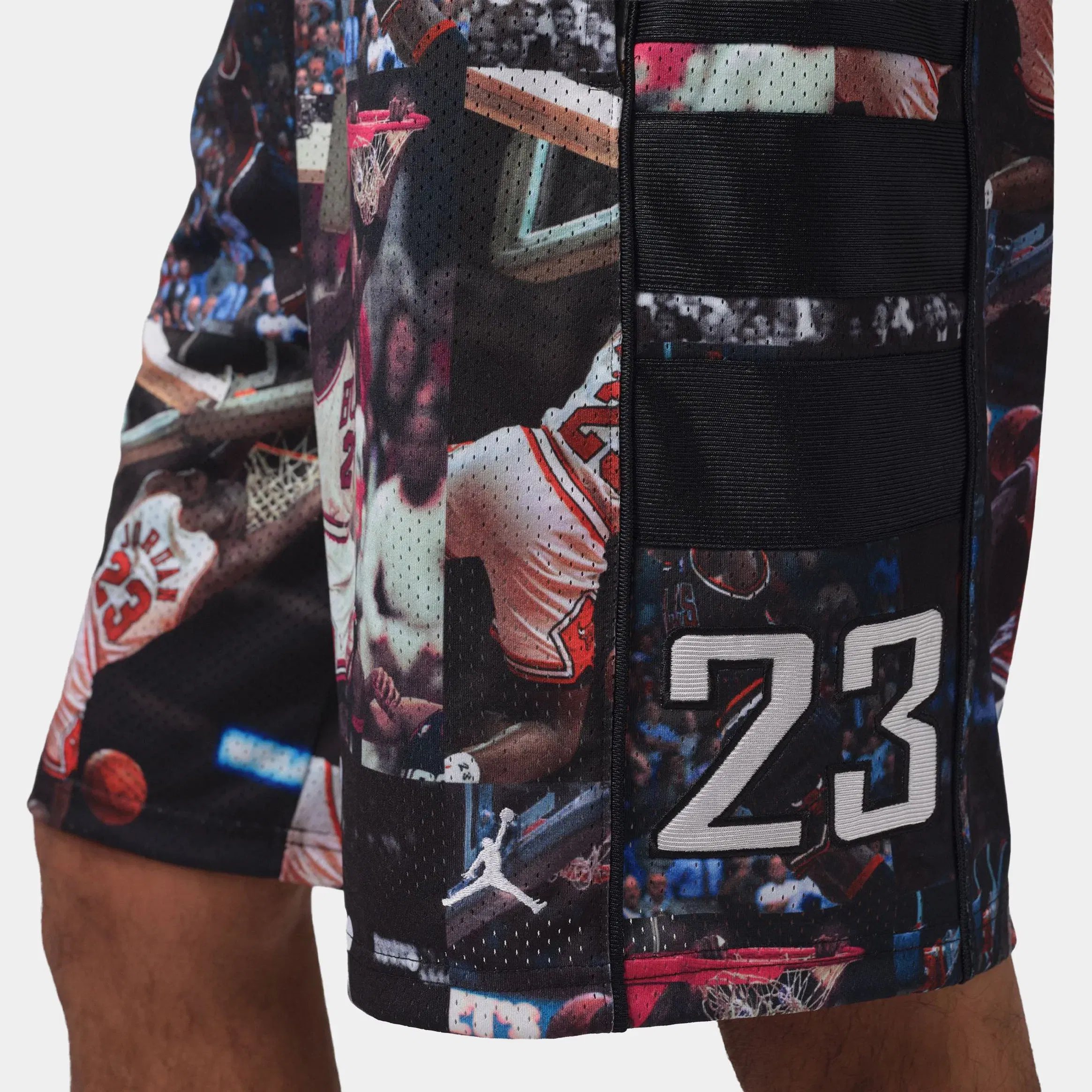 Air Jordan JDN Flight Printed Cat Scratch Mens Shorts (Black/Beige)