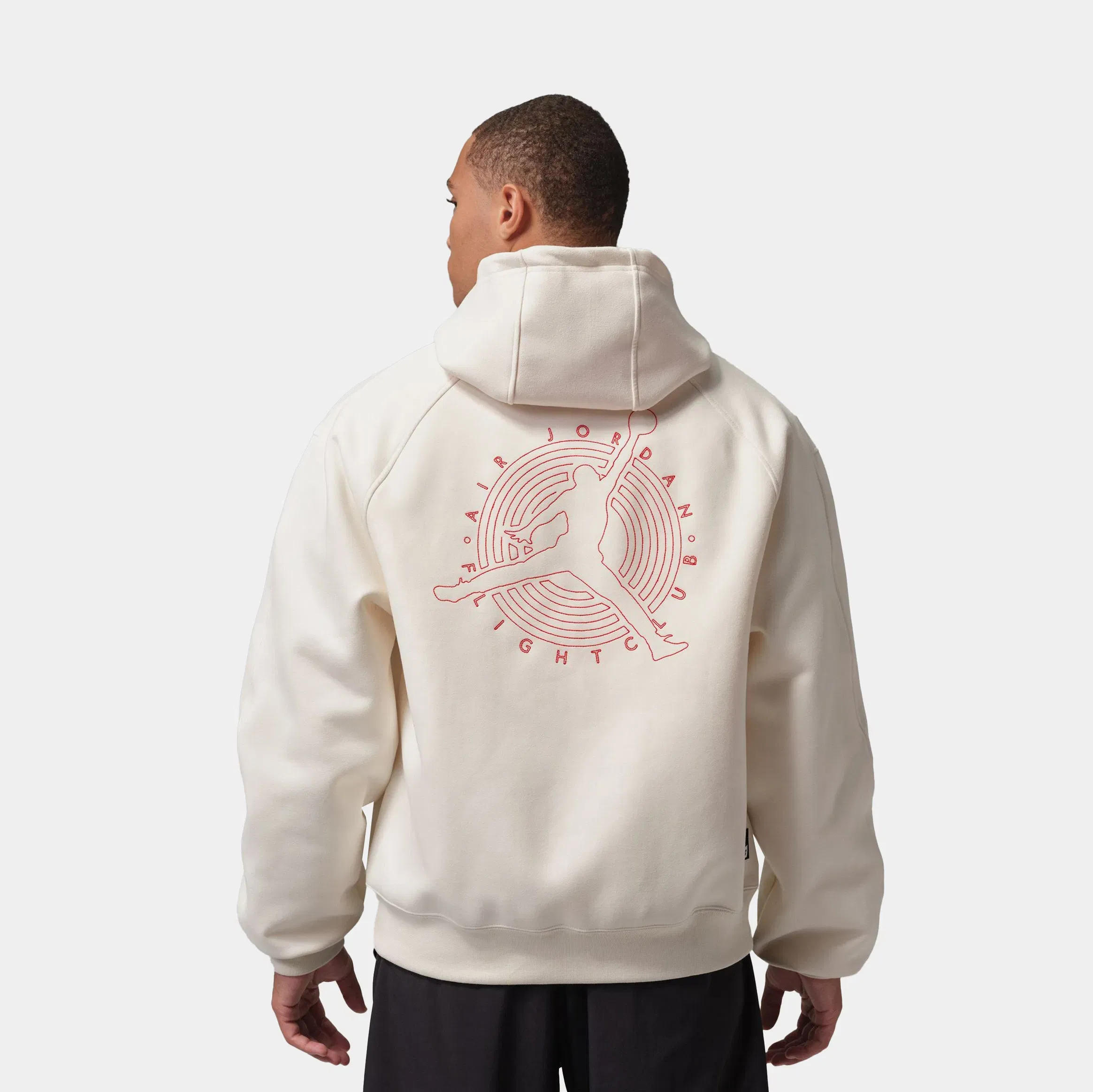 Air Jordan Jordan Flight Club Fleece Full Zip Knit Mens Sweatshirt (Pale Ivory)