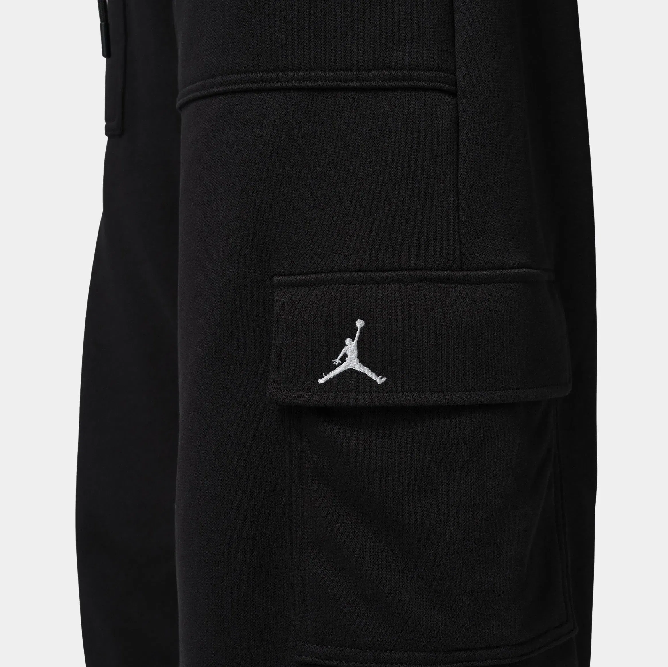 Air Jordan Brooklyn Fleece Cargo Womens Sweatpants (Black/White)