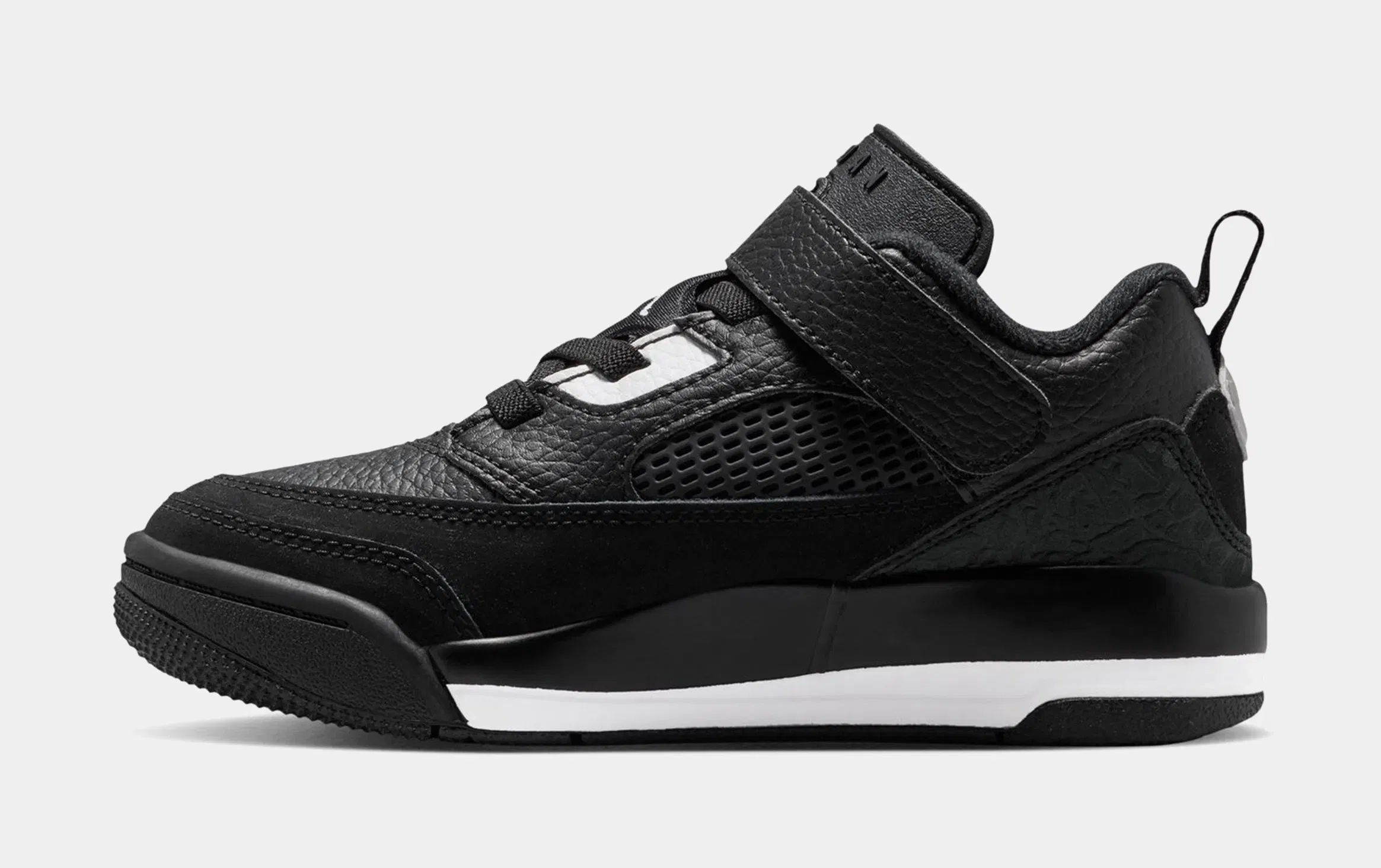 Air Jordan Spizike Low Preschool Basketball Shoes (Black/White/Anthracite/White)