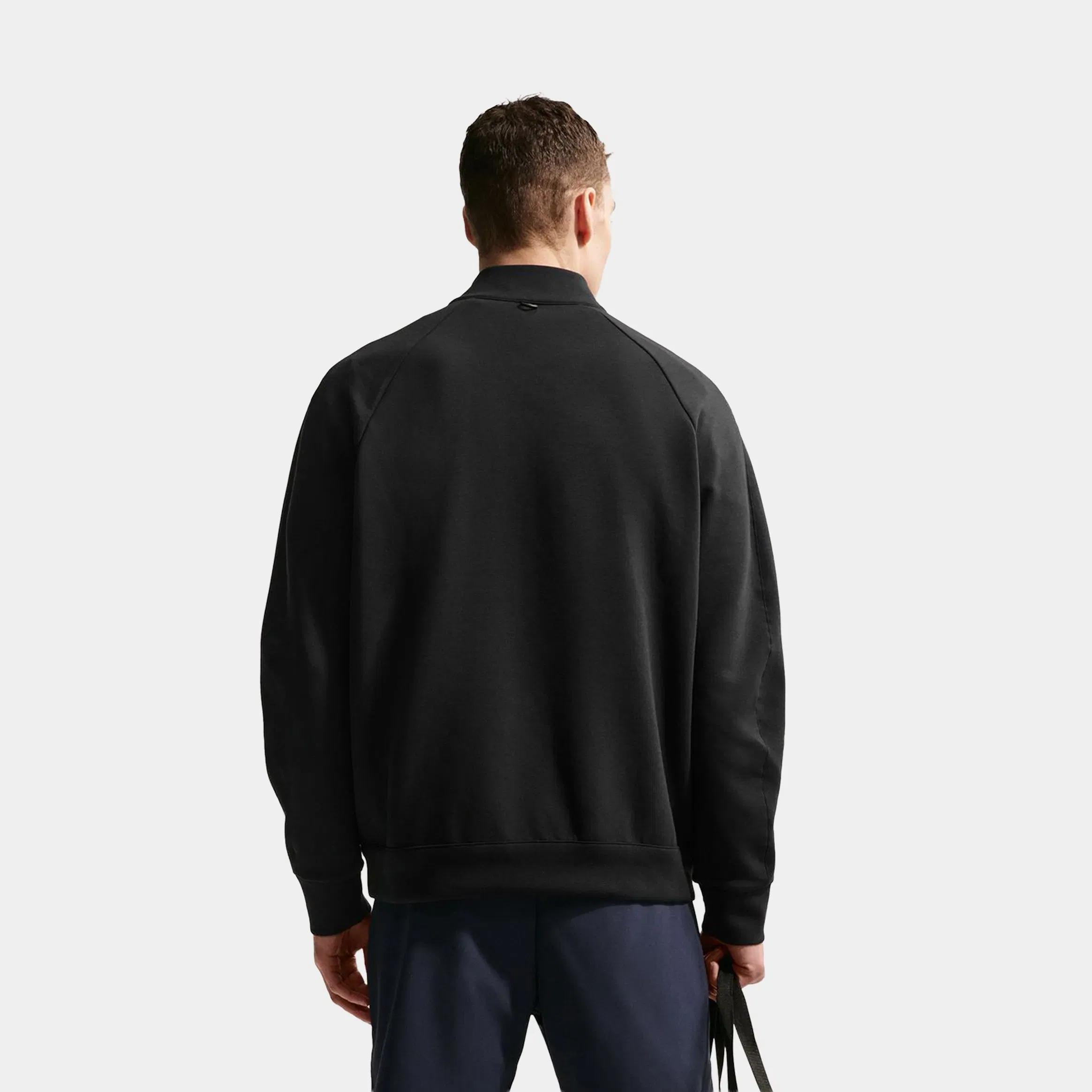 Nike 24.7 ImpossiblySoft Dri Fit Half Zip Up Mens Jacket (Black/Dark Smoke Grey)