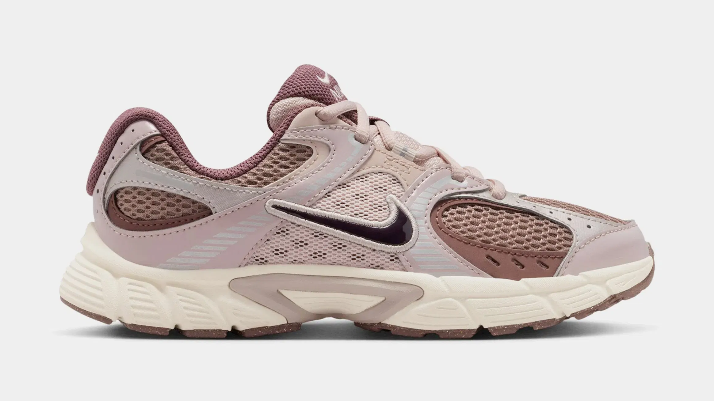 Nike V5 RNR Grade School Running Shoes (Taupe Haze/Burgundy Ash/Tatto Silt/Red)