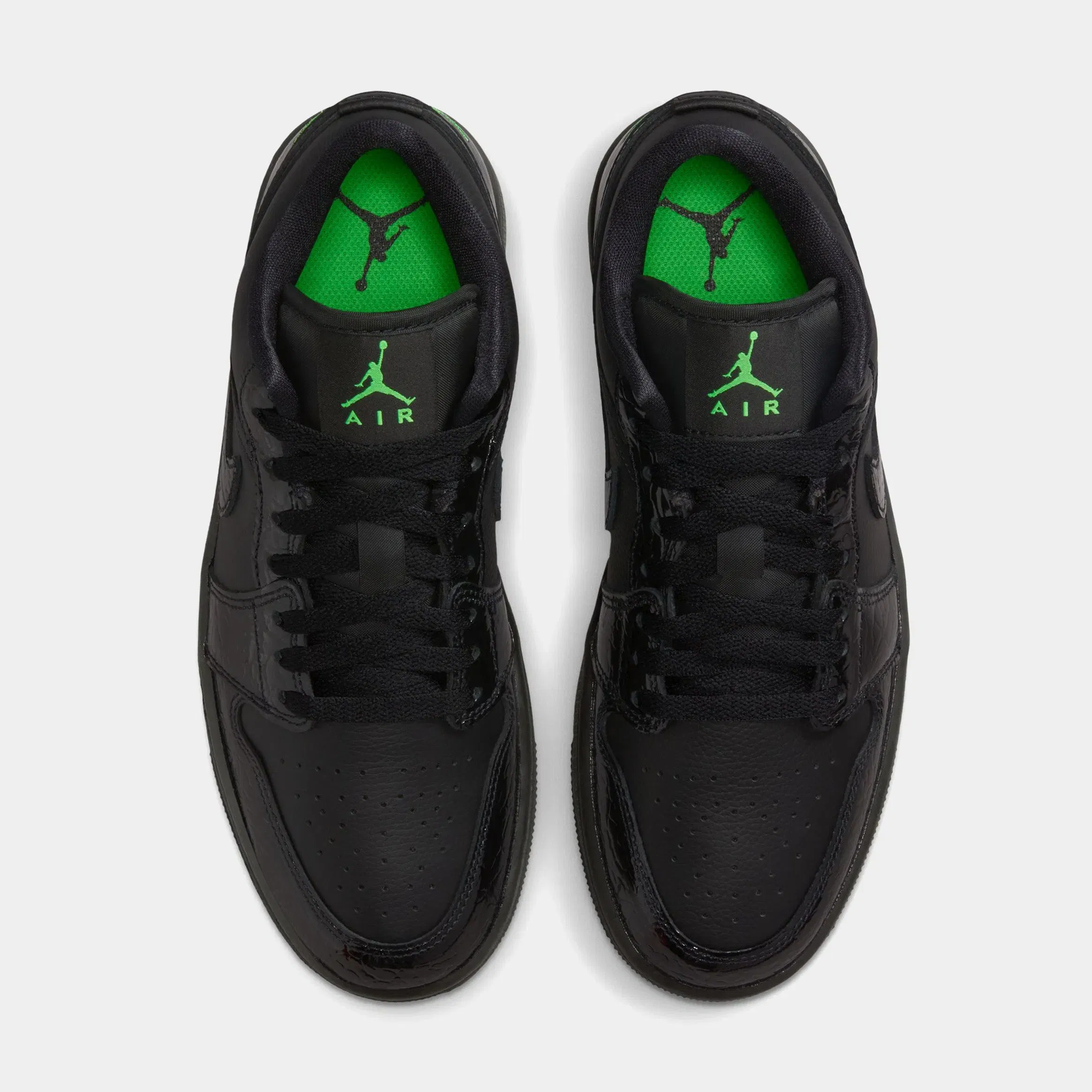 Air Jordan 1 Low SE Womens Lifestyle Shoes (Black/Scream Green/Black/Black)
