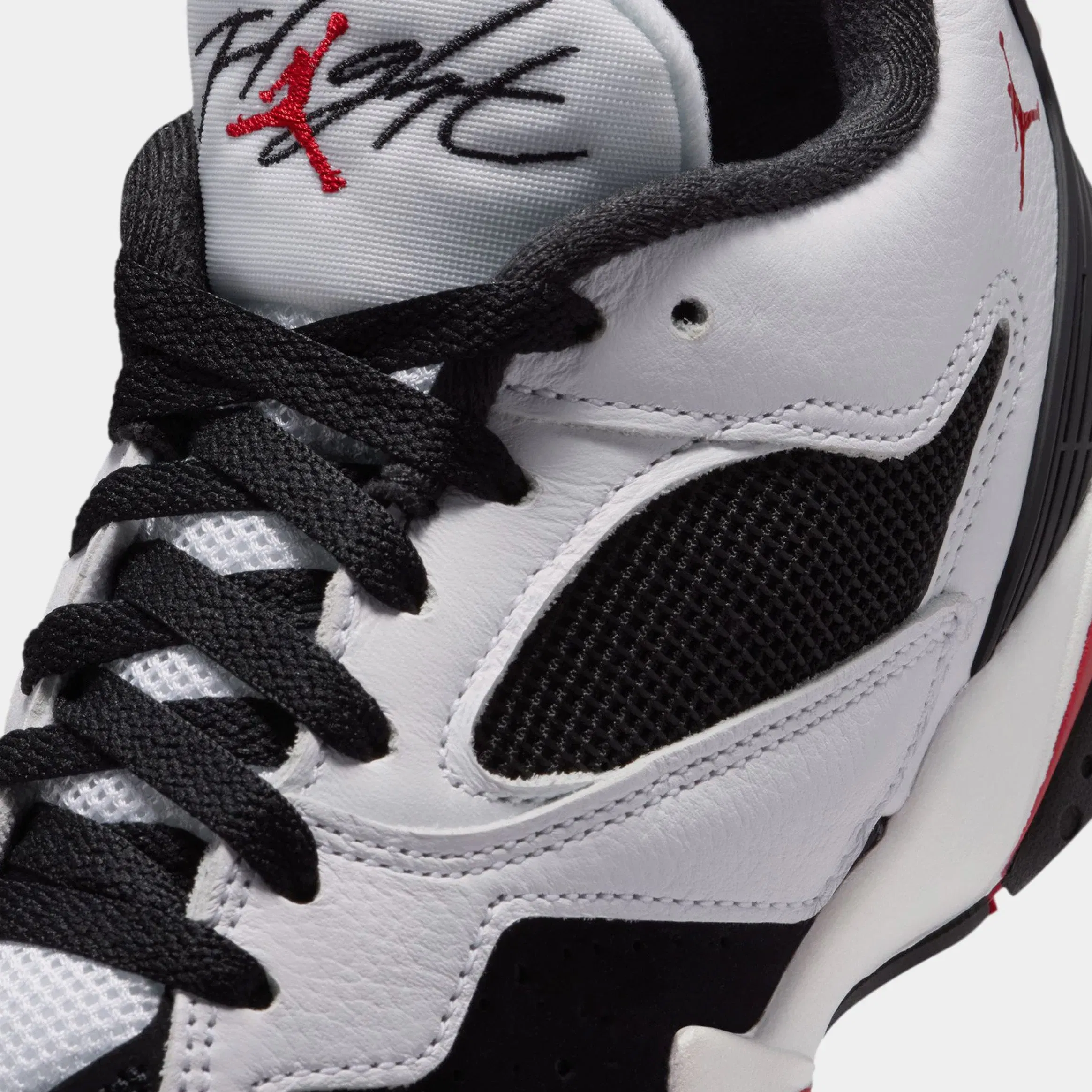 Air Jordan MVP 92 Grade School Basketball Shoes (White/Gym Red/Black)