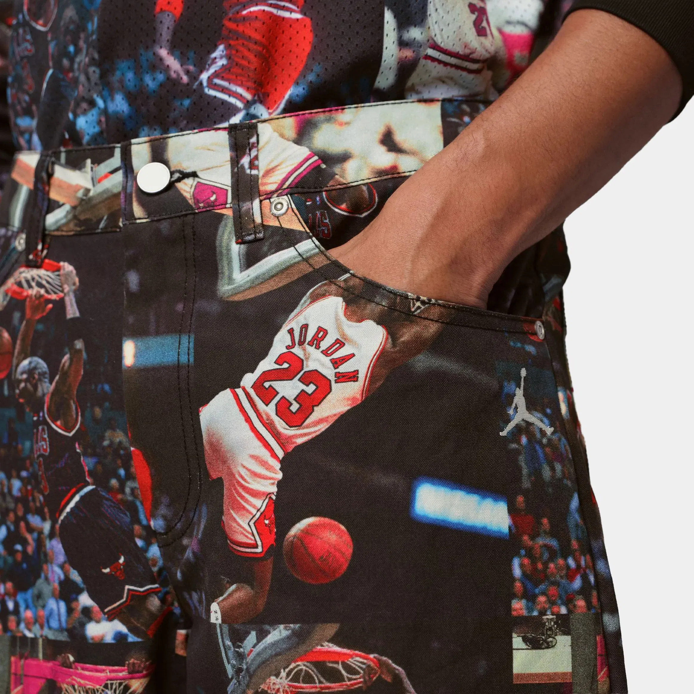 Air Jordan JDN Flight 23 AOP Woven Mens Pants (Multi/Black)