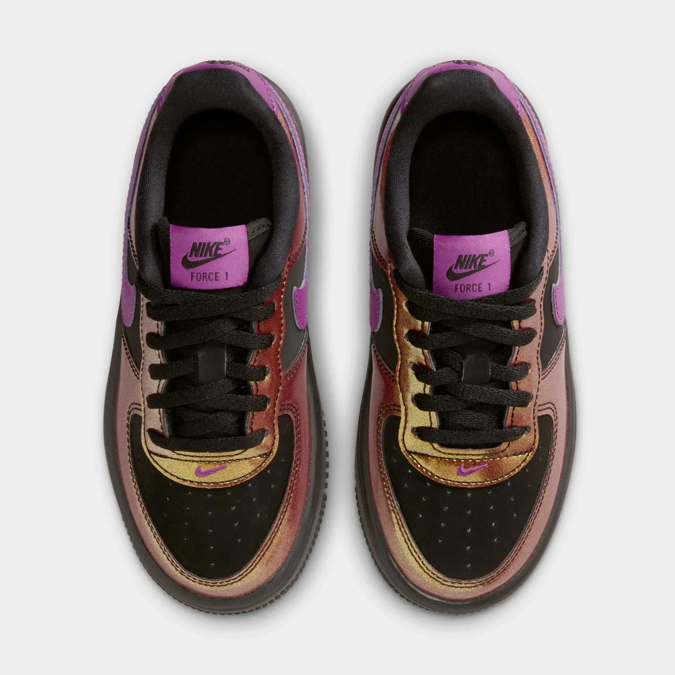 Nike Air Force 1 Low LV8 Preschool Lifestyle Shoes (Black/Bold Berry)