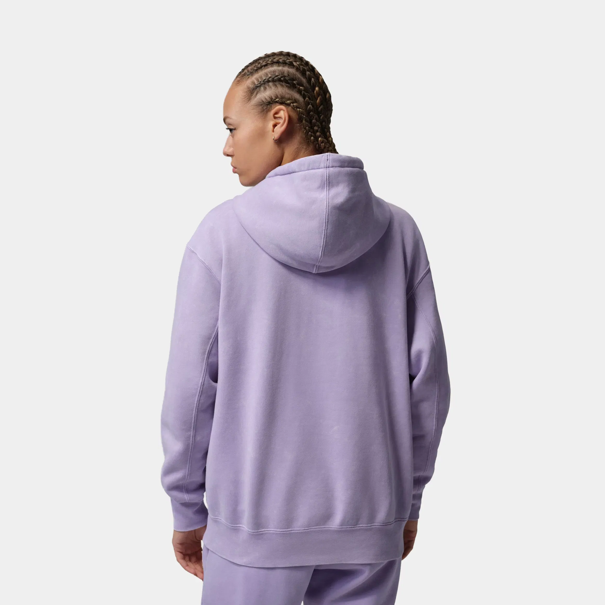 Air Jordan Brooklyn Fleece Pullover Womens Hoodie (Hydrangeas)
