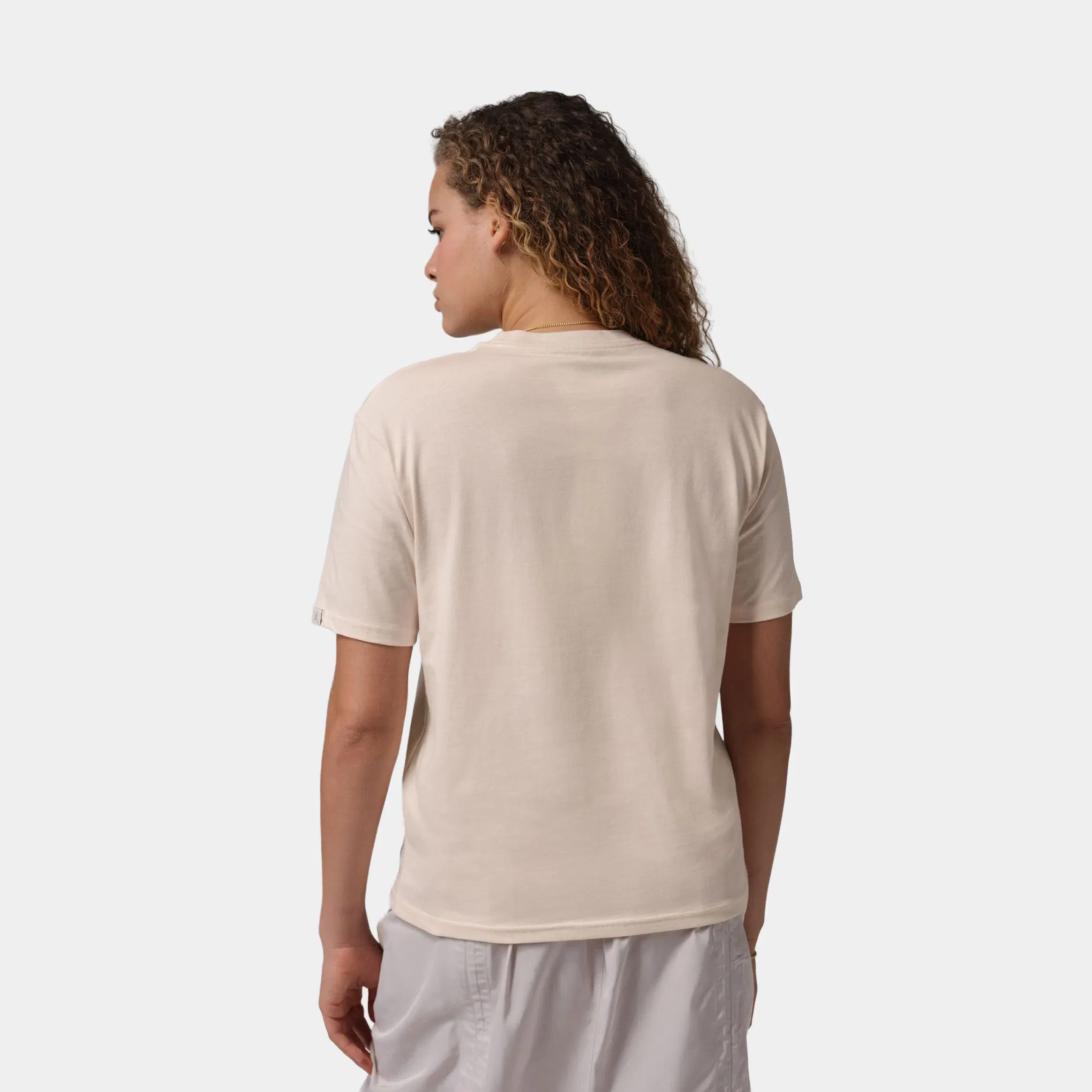Air Jordan Graphic Our Turn Womens Short Sleeve Shirt (Chalk)