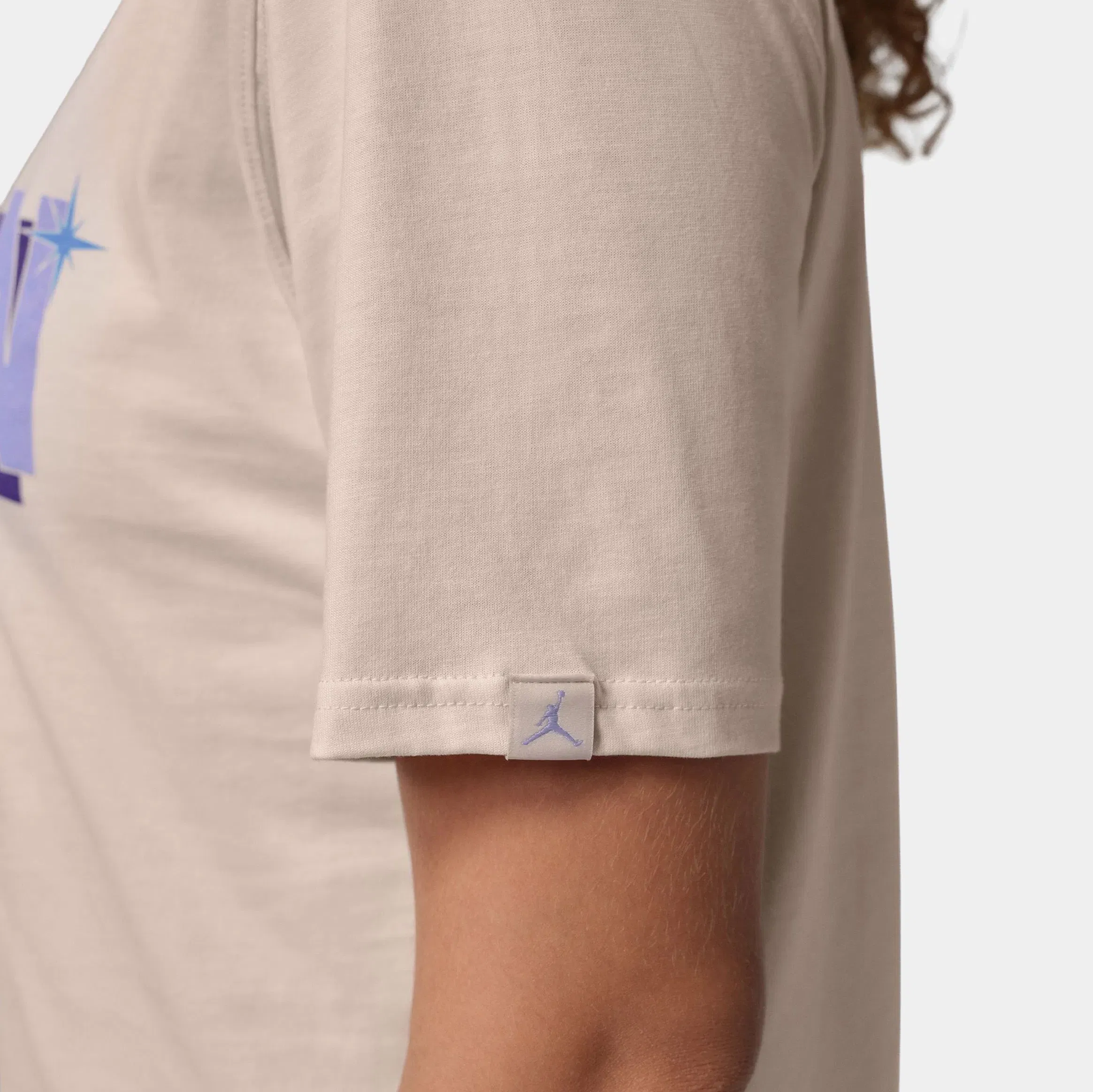 Air Jordan Graphic Our Turn Womens Short Sleeve Shirt (Chalk)