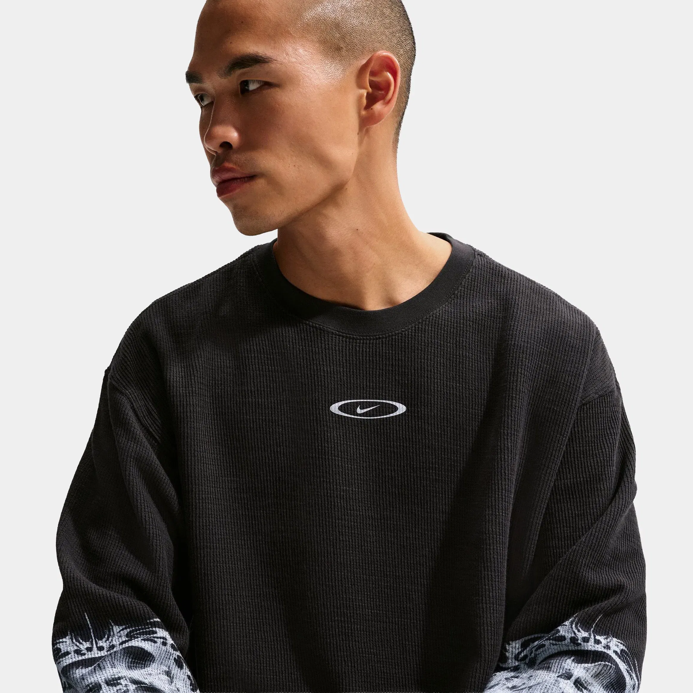 Nike Sportswear Thermal Top Mens Long Sleeve Shirt (Off Noir)