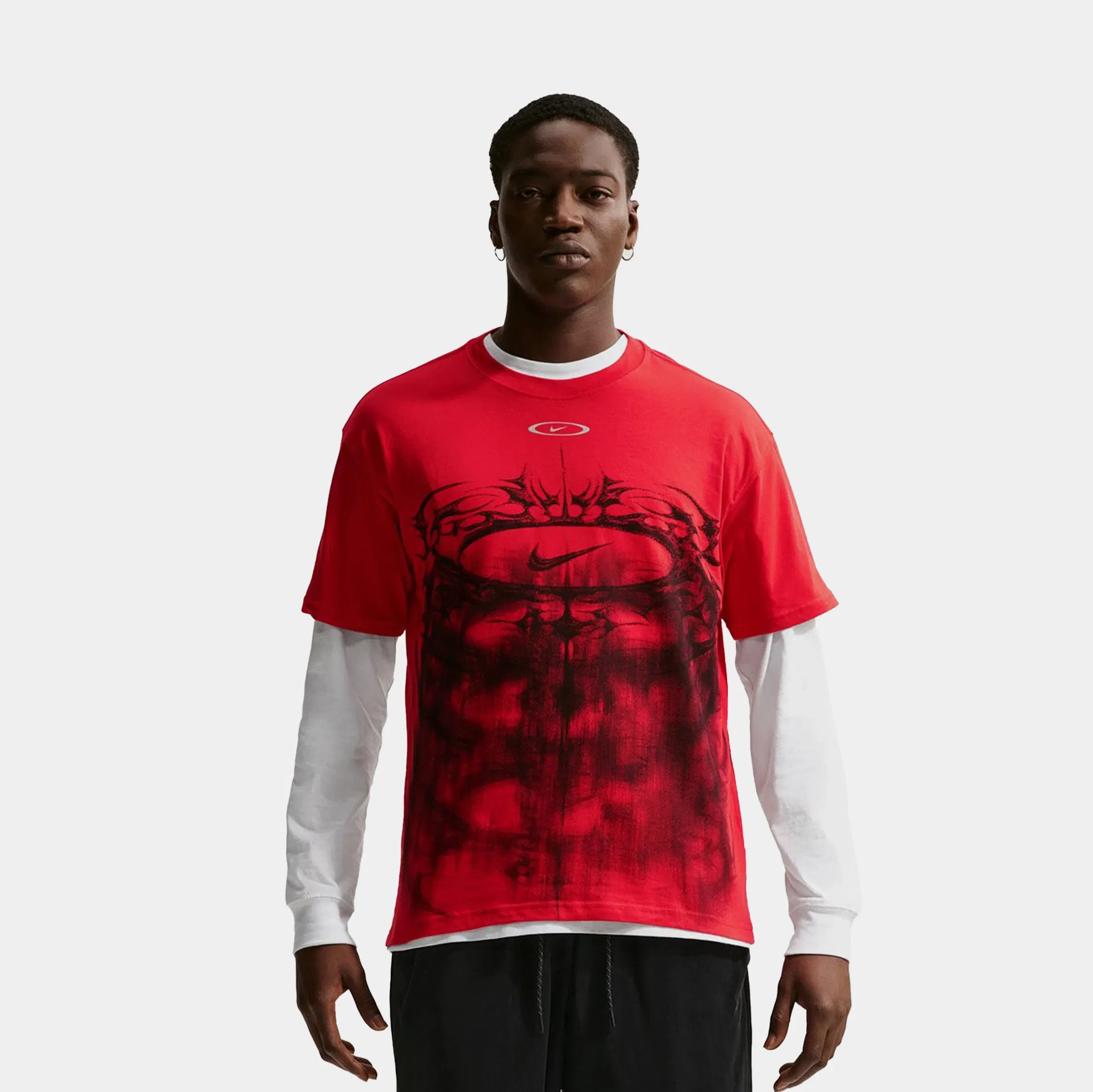 Nike NSW Max 90 Mens Short Sleeve Shirt (University Red)