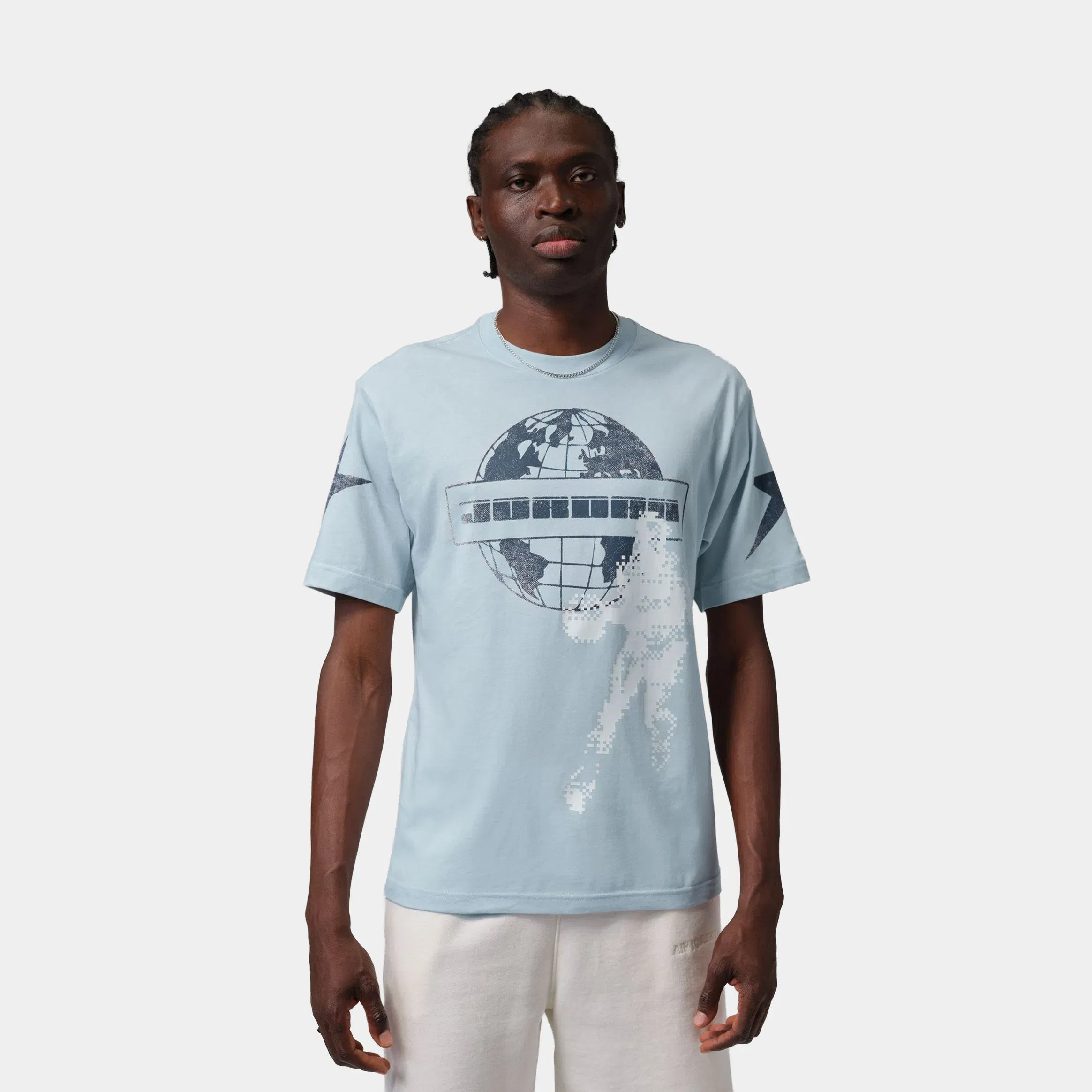 Air Jordan Star Graphic Mens Short Sleeve Shirt (Aura)
