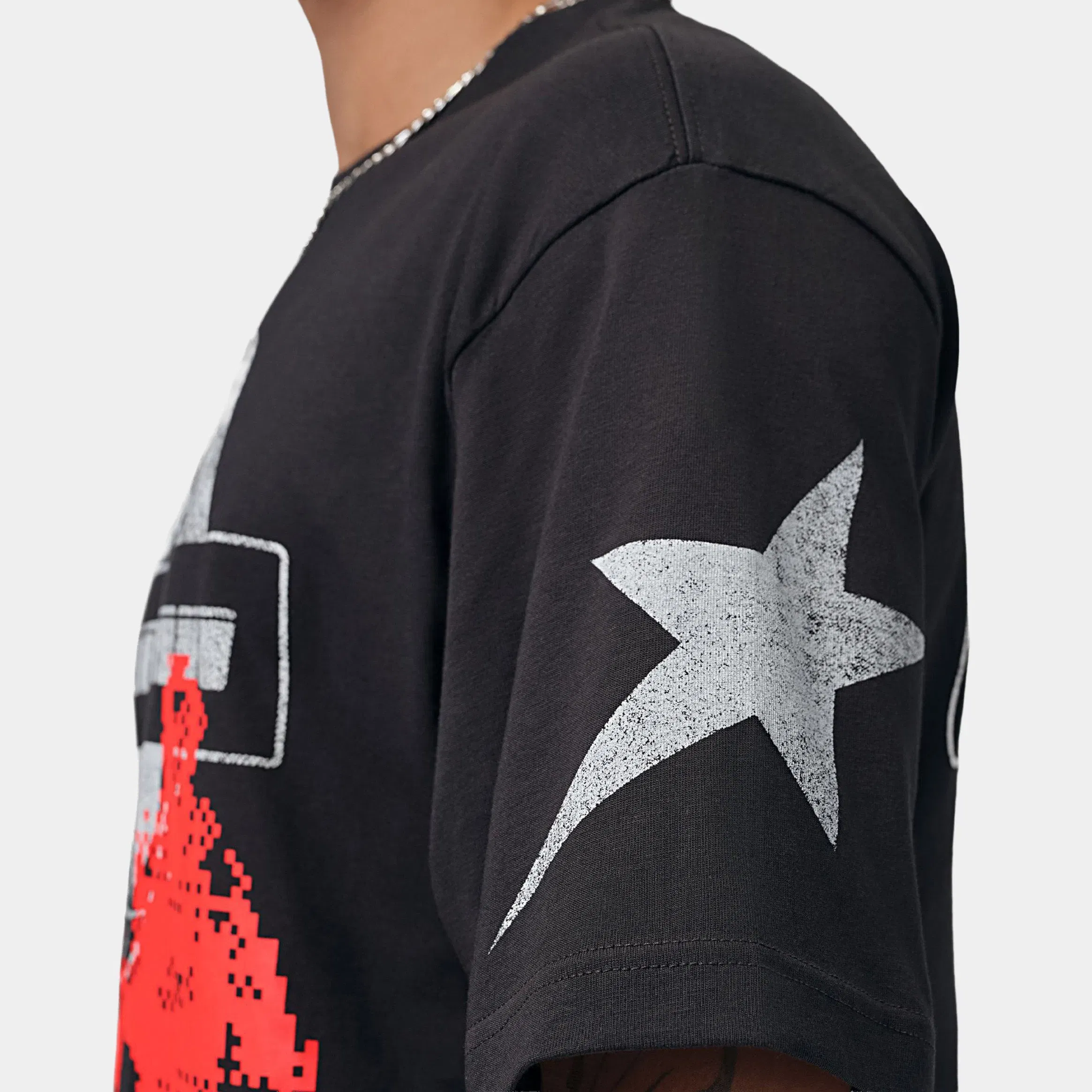 Air Jordan Star Graphic Mens Short Sleeve Shirt (Off Noir)