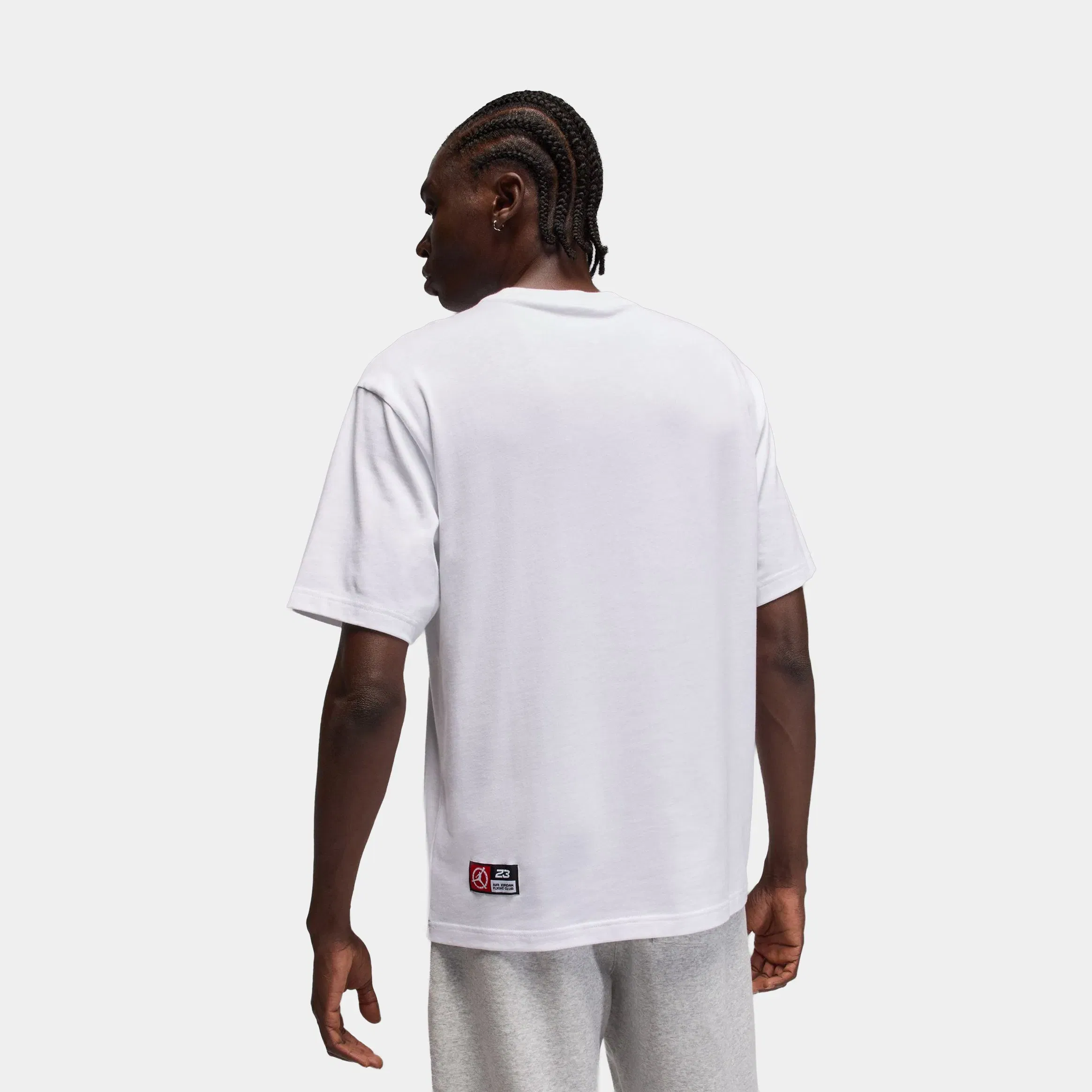 Air Jordan Flight Club Mens Short Sleeve Shirt (White)
