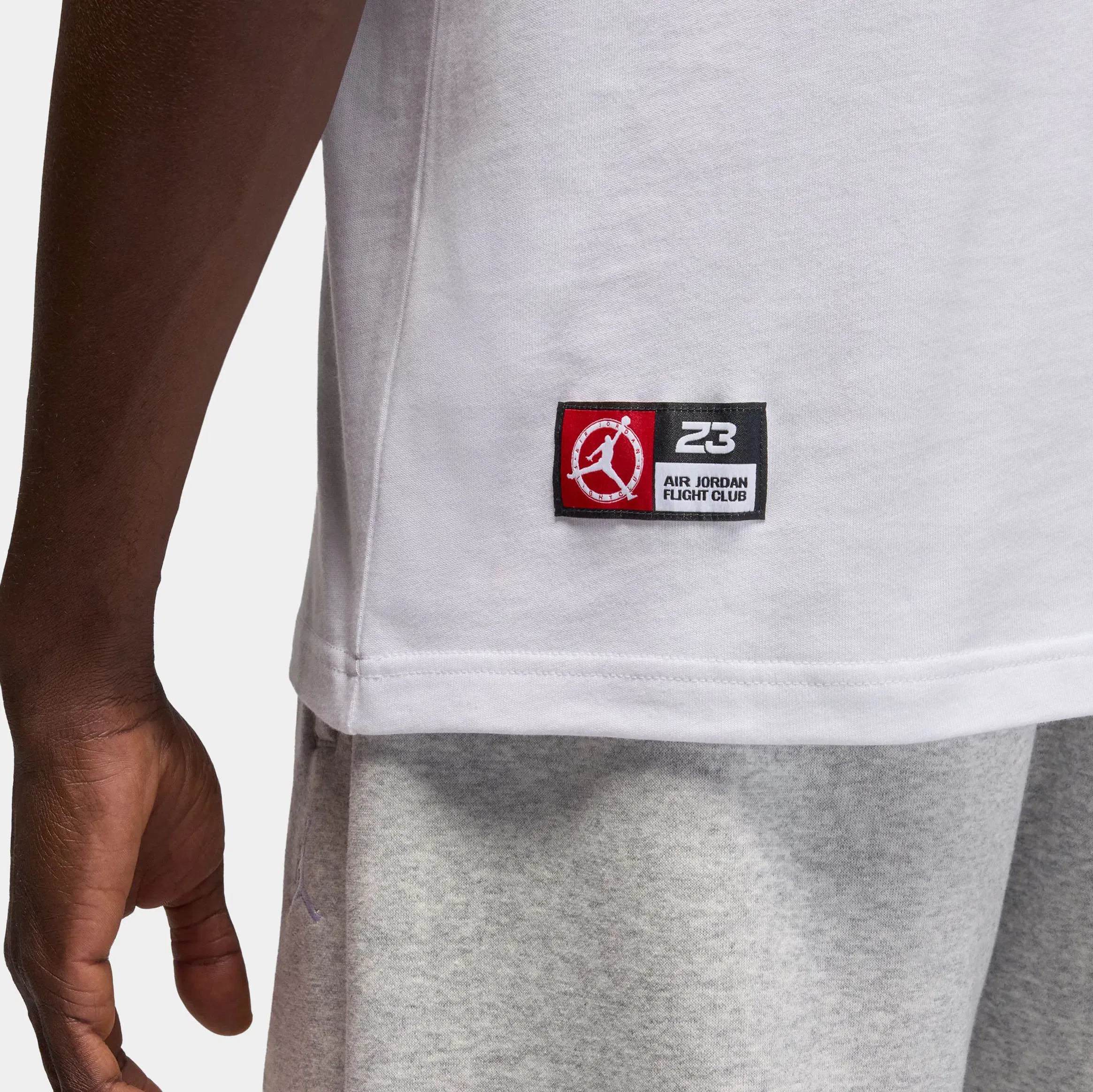 Air Jordan Flight Club Mens Short Sleeve Shirt (White)