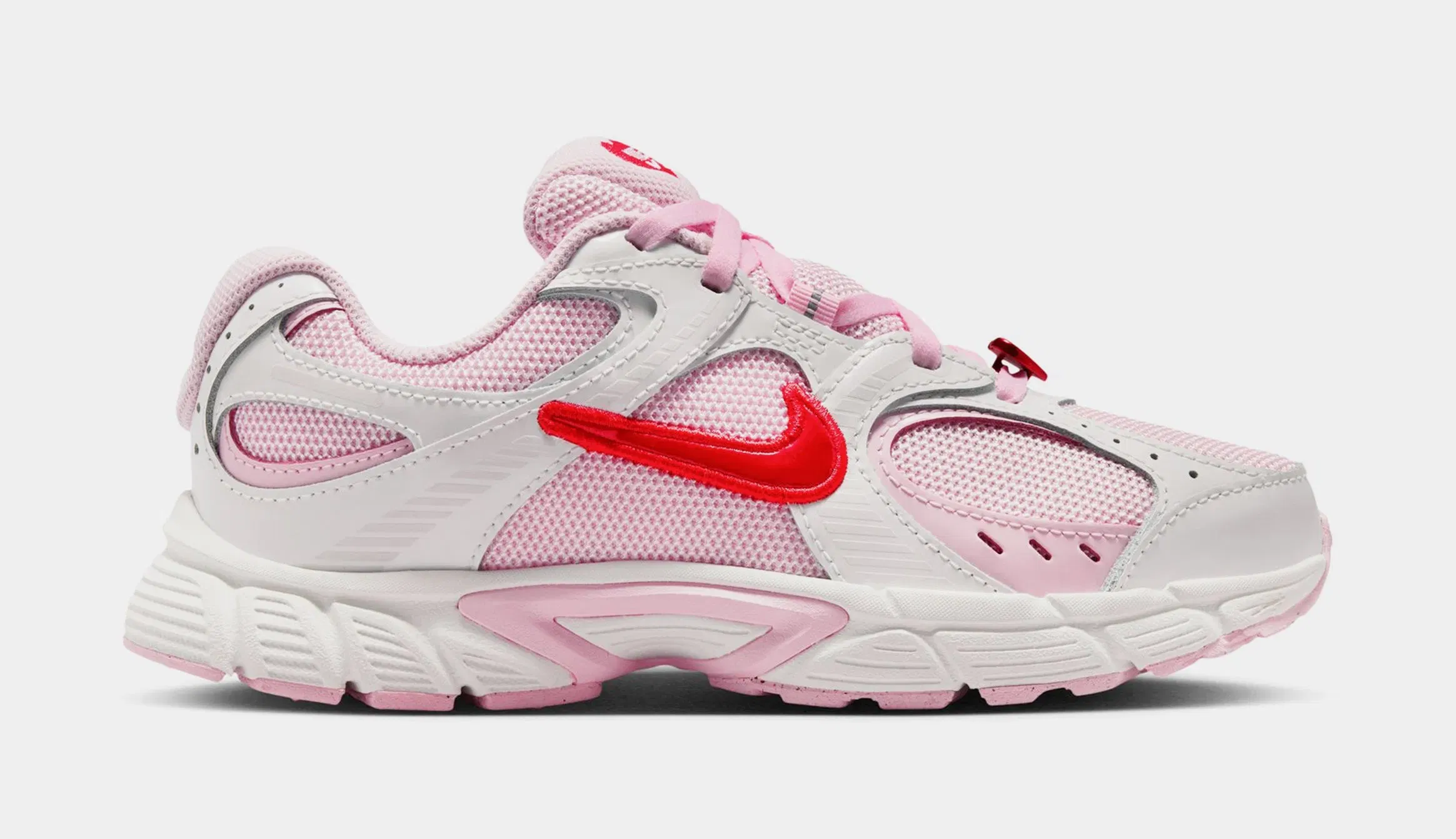 Nike V5 RNR Grade School Running Shoes (Summit White/Light Crimson/Pink Foam)