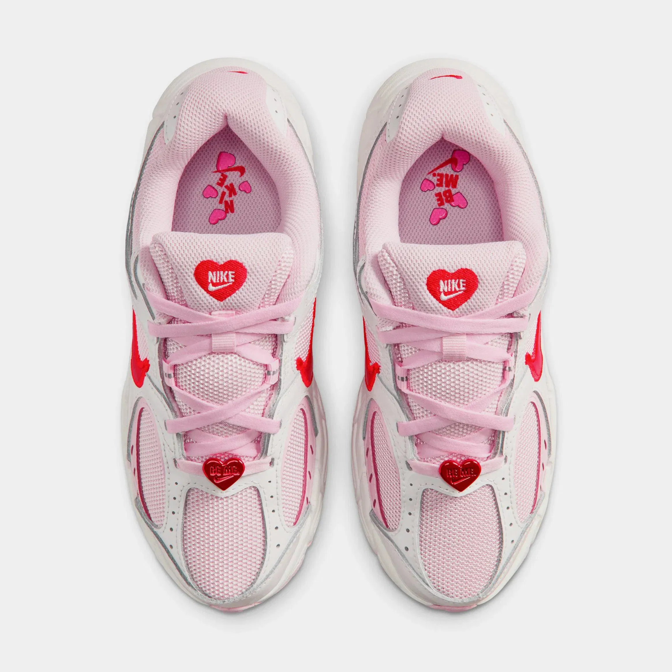 Nike V5 RNR Grade School Running Shoes (Summit White/Light Crimson/Pink Foam)