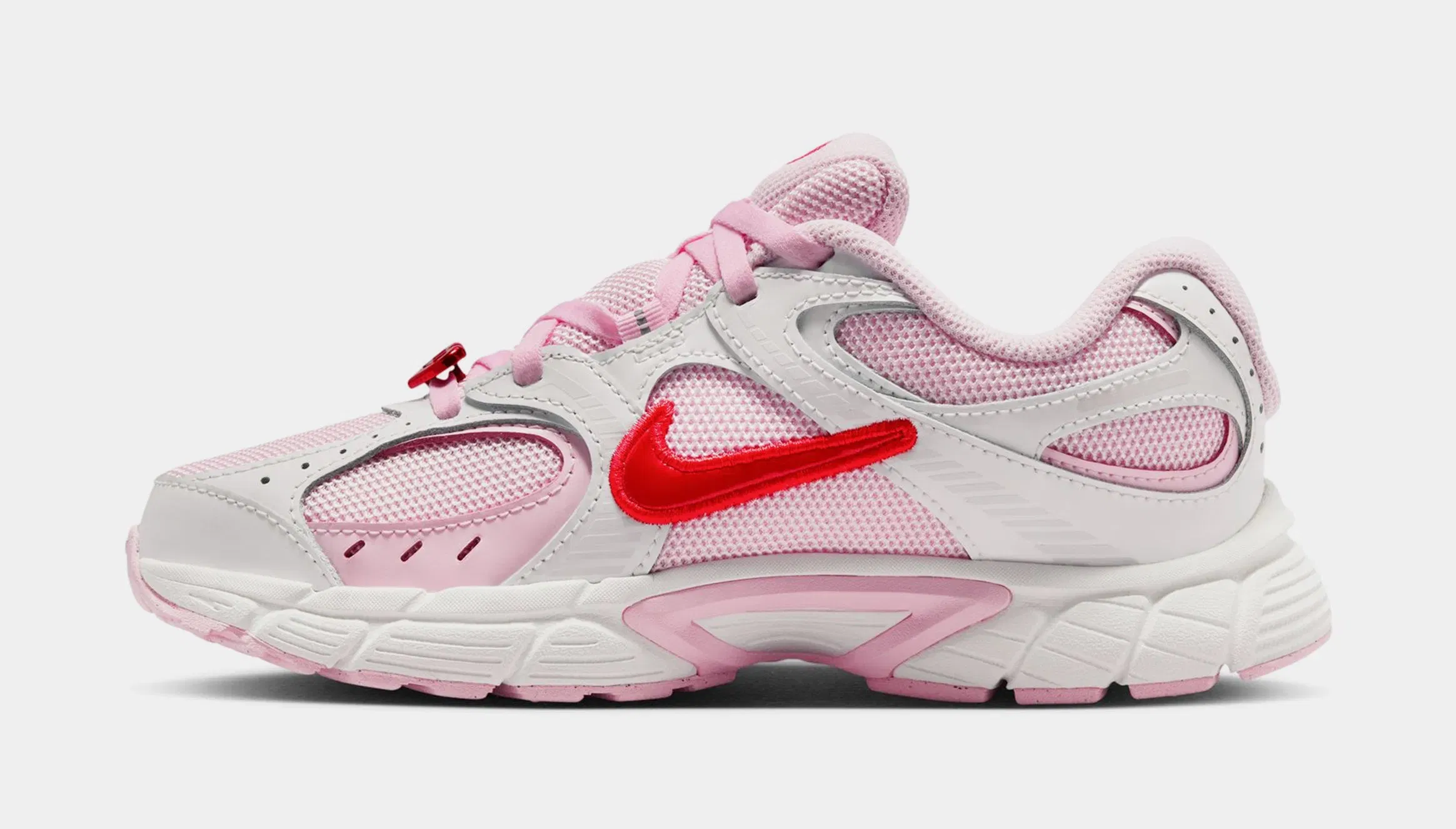 Nike V5 RNR Grade School Running Shoes (Summit White/Light Crimson/Pink Foam)