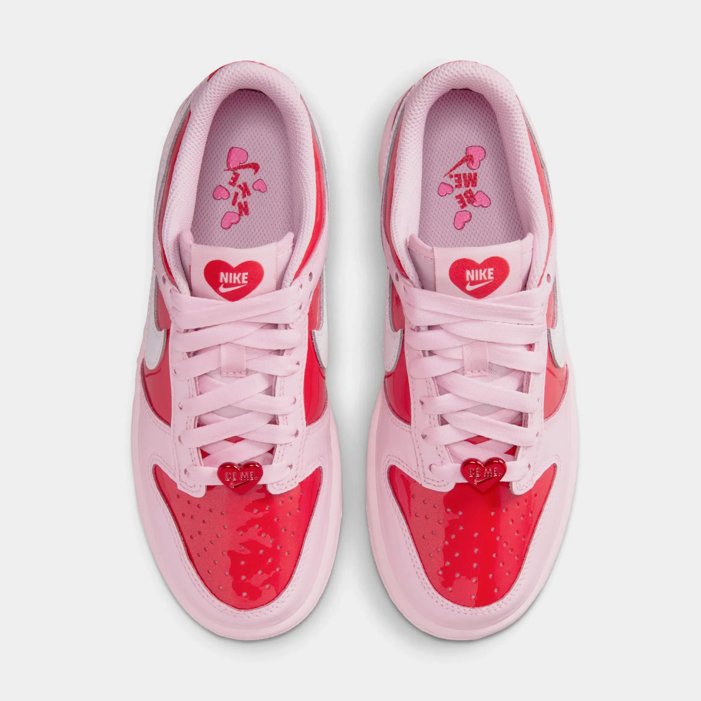 Nike Dunk Low Grade School Lifestyle Shoes (Pink Foam/Summit White/Light Crimson)