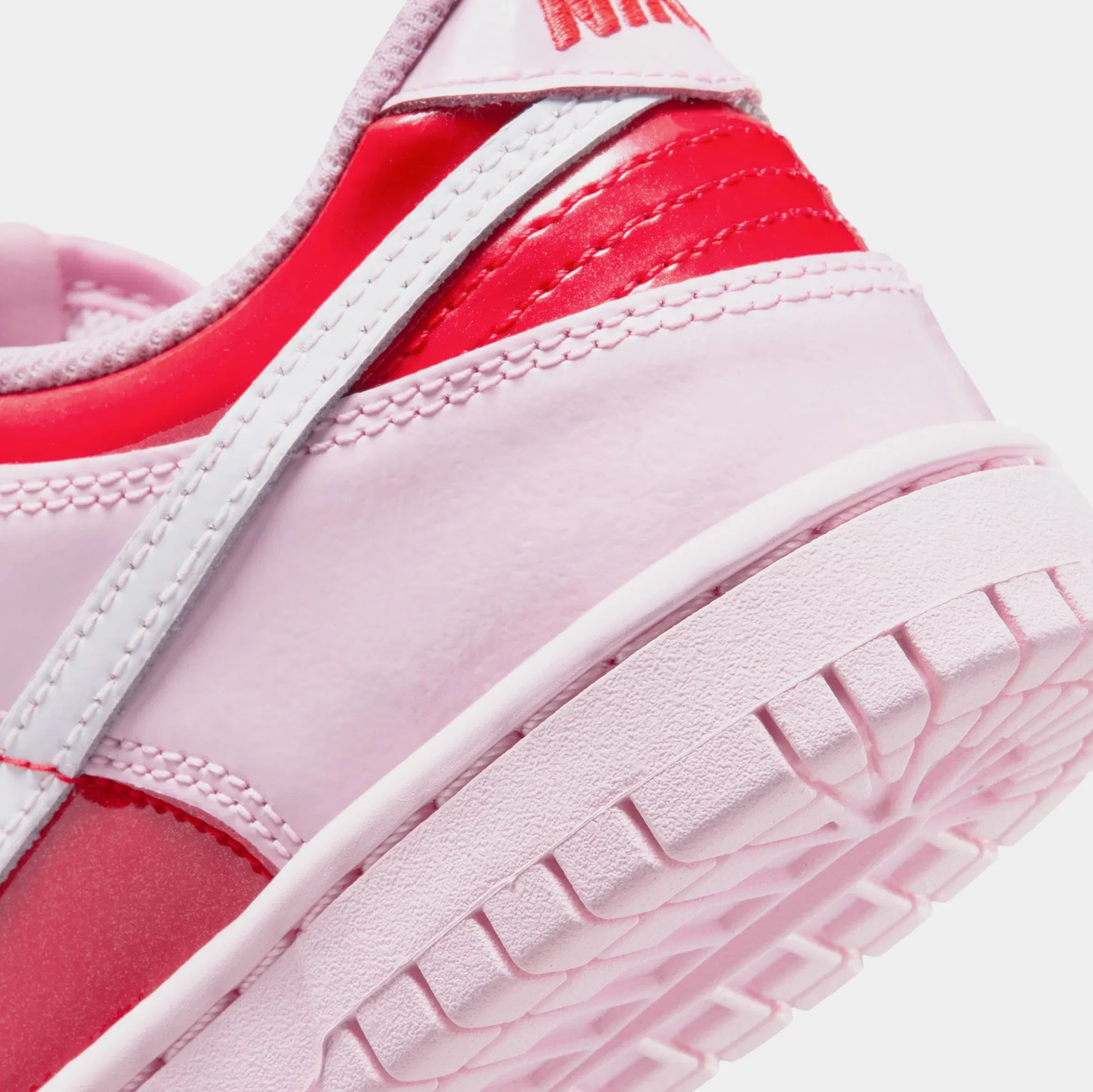 Nike Dunk Low Grade School Lifestyle Shoes (Pink Foam/Summit White/Light Crimson)