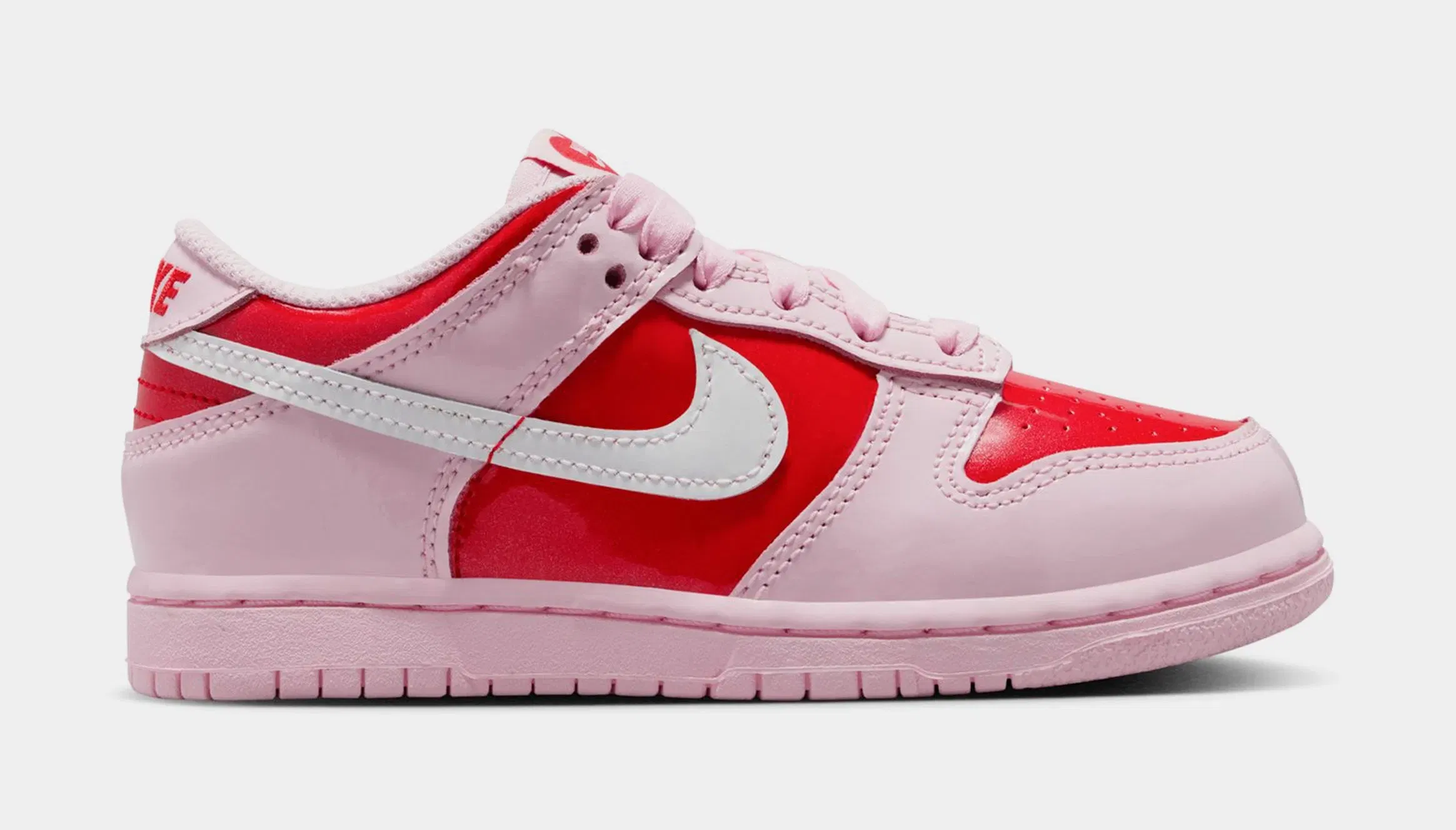 Nike Dunk Low Preschool Lifestyle Shoes (Pink Foam/Summit White/Light Crimson)