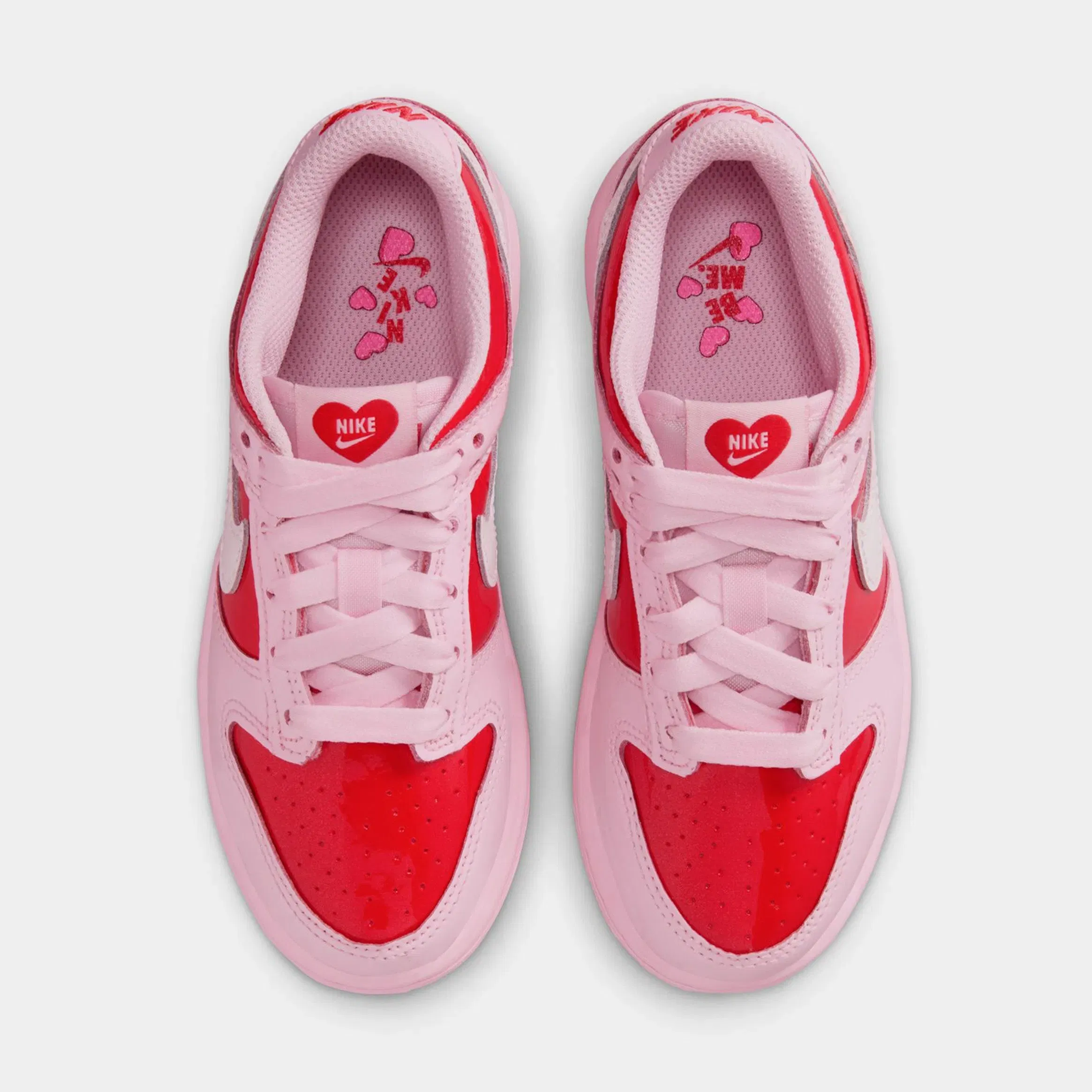 Nike Dunk Low Preschool Lifestyle Shoes (Pink Foam/Summit White/Light Crimson)