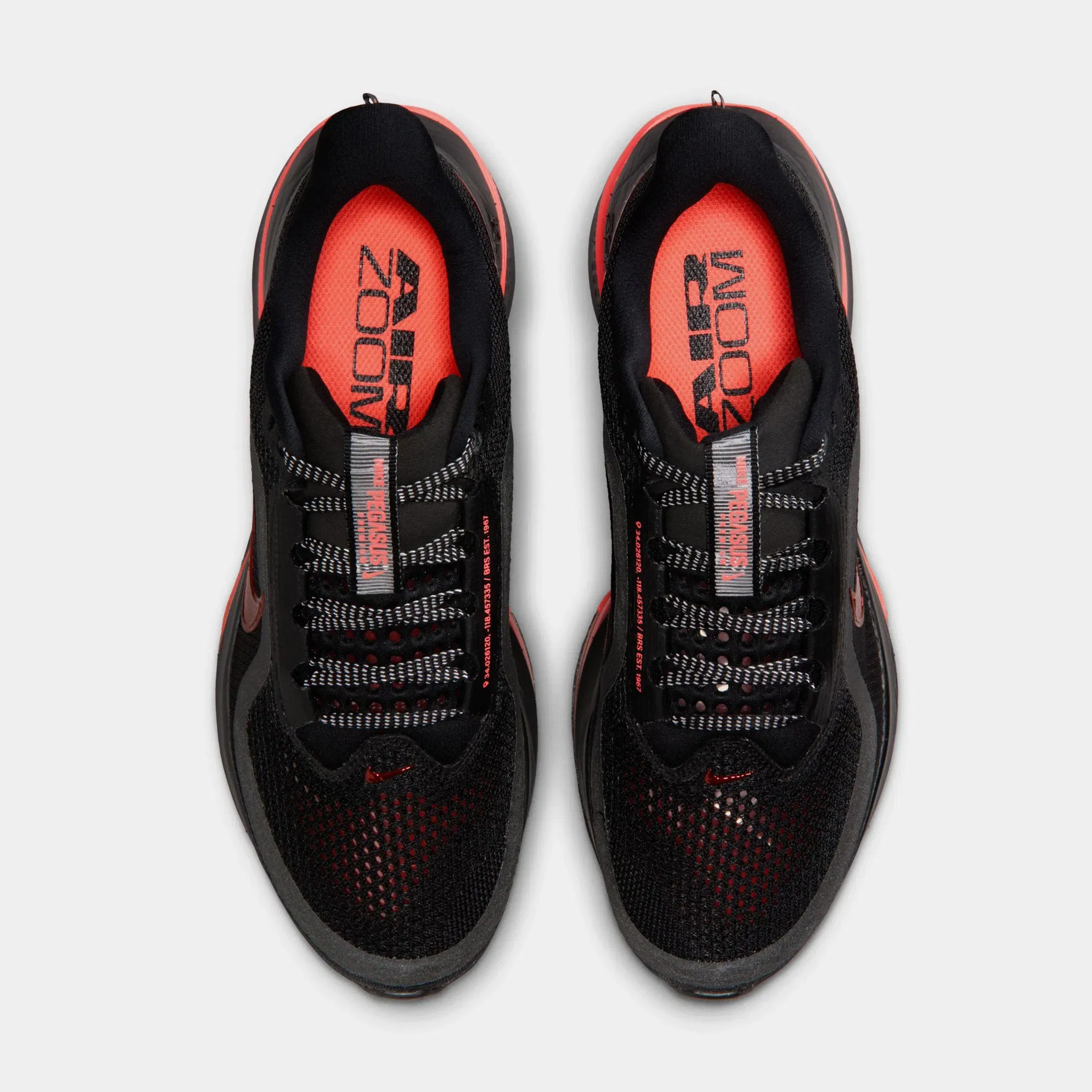 Nike Pegasus Premium Womens Running Shoes (Black/Hot Lava/Anthracite)