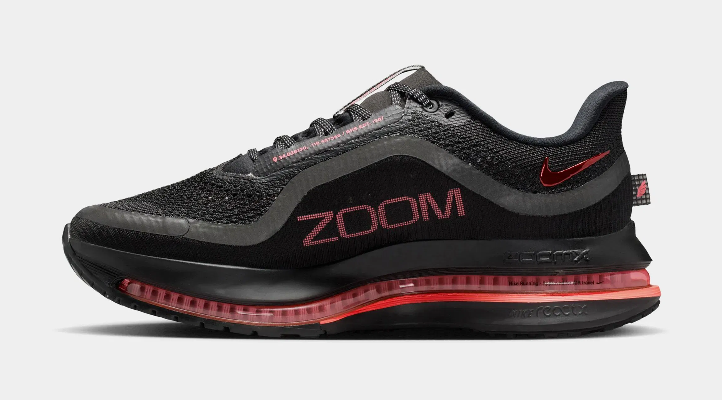 Nike Pegasus Premium Womens Running Shoes (Black/Hot Lava/Anthracite)