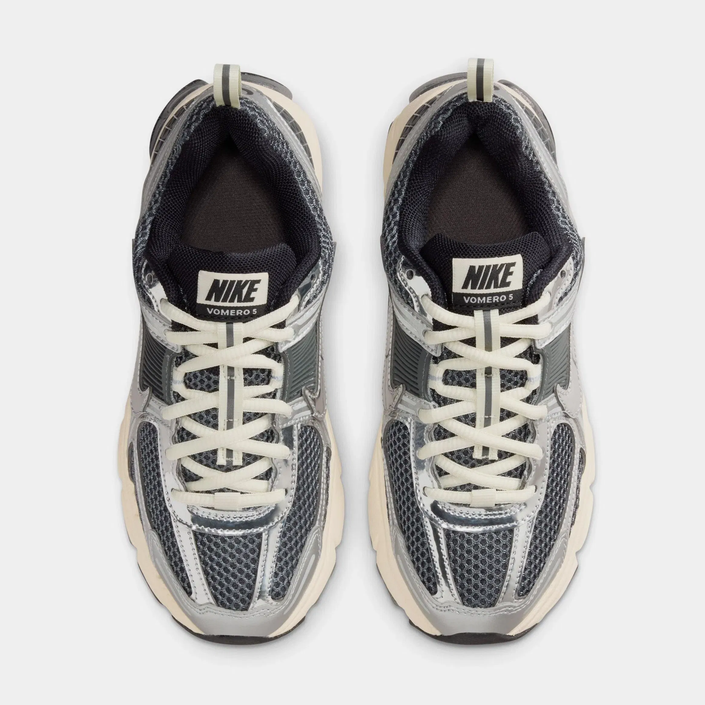 Nike Vomero 5 Grade School Running Shoes (Iron Grey/Chrome/Metallic Silver)