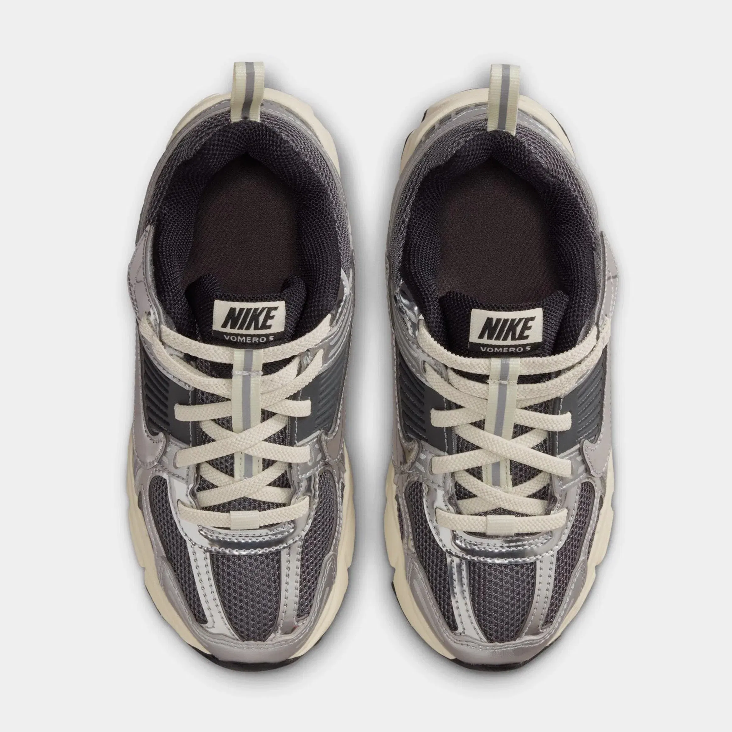 Nike Vomero 5 Preschool Running Shoes (Iron Grey/Chrome/Metallic Silver)