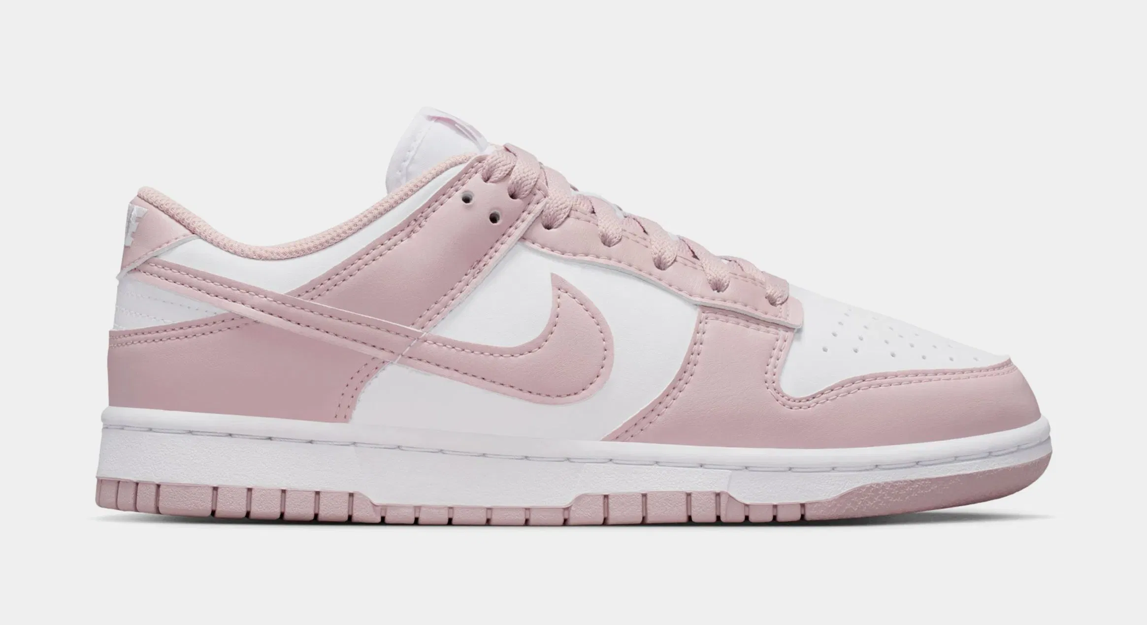 Nike Dunk Low Womens Lifestyle Shoes (White/White/Particle Rose)