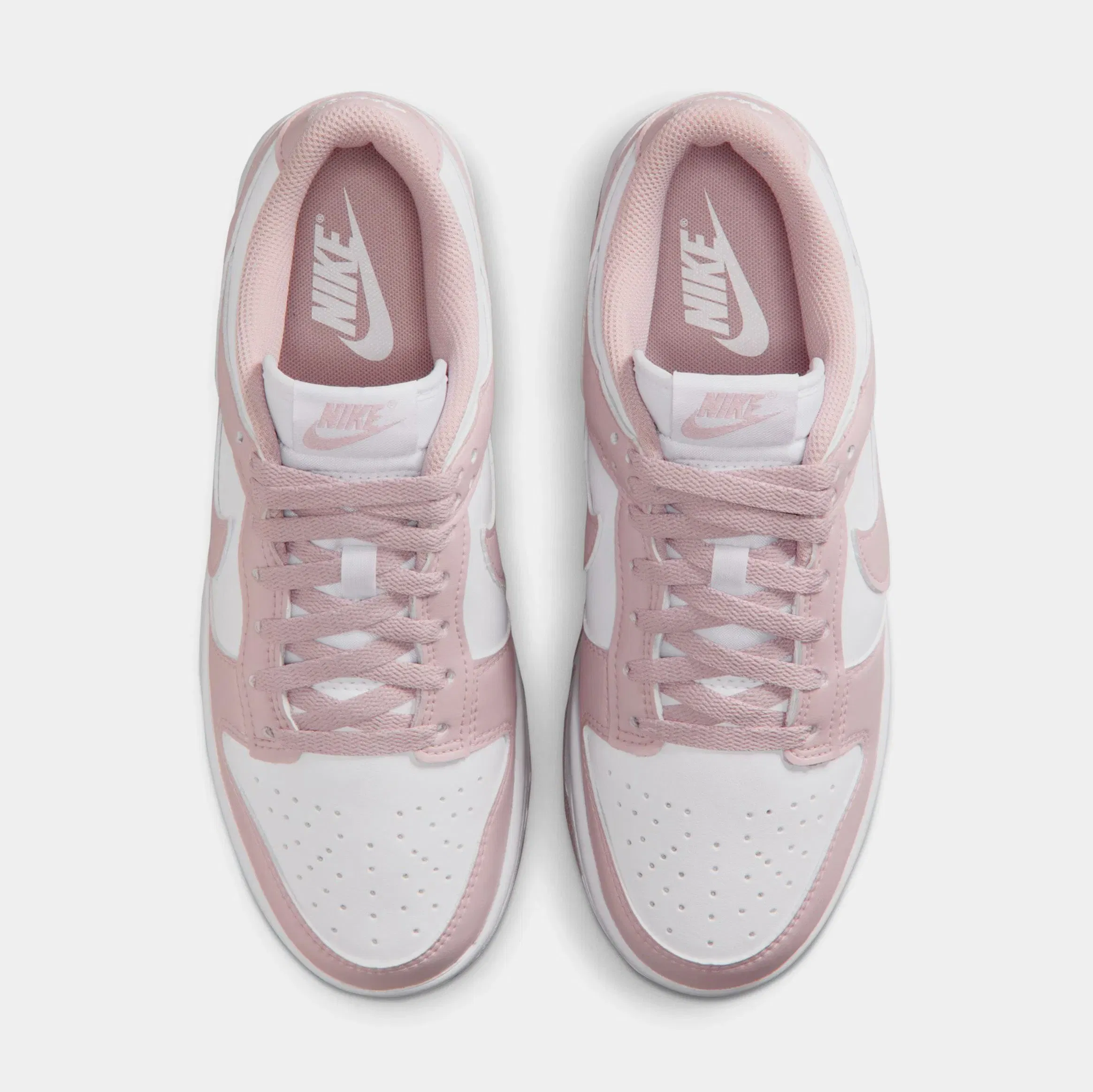 Nike Dunk Low Womens Lifestyle Shoes (White/White/Particle Rose)