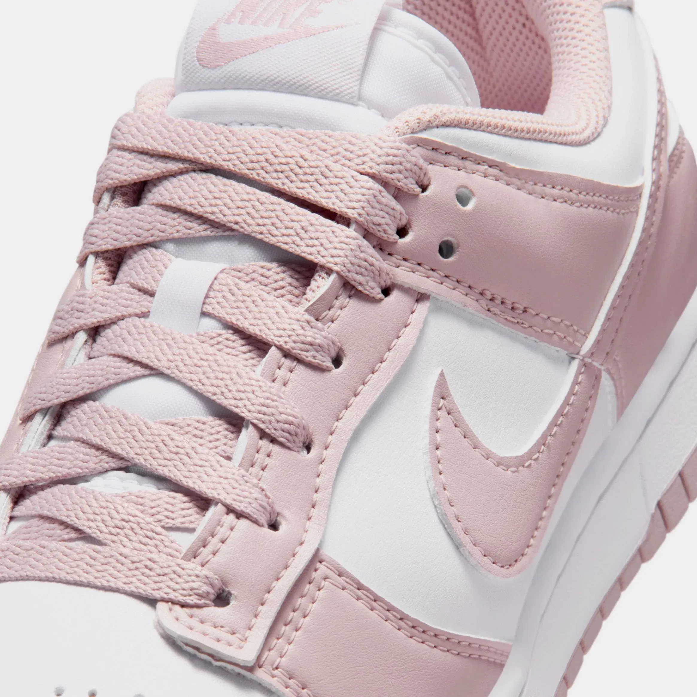 Nike Dunk Low Womens Lifestyle Shoes (White/White/Particle Rose)