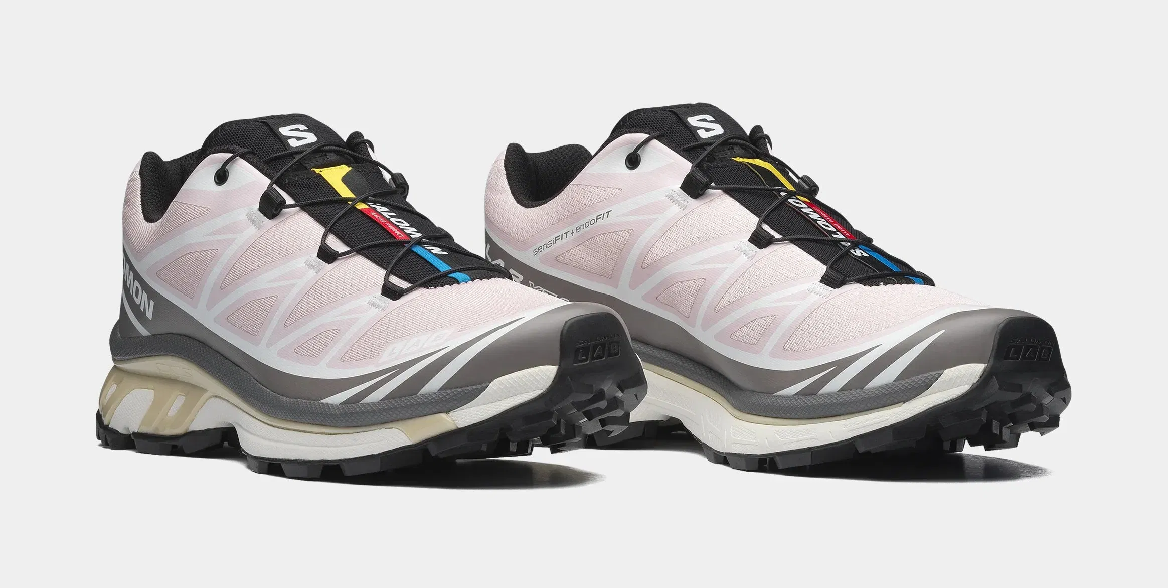 Salomon XT-6 Mens Running Shoes (Cloudburst/Icy Pink/Tapioca)