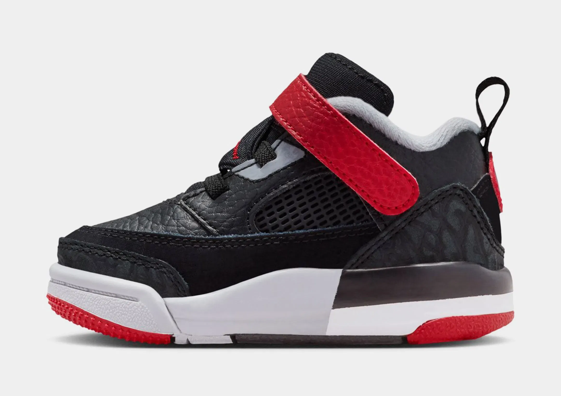 Air Jordan Spizike Low Infant Toddler Basketball Shoes (Black/Gym Red/Wolf Grey/White)