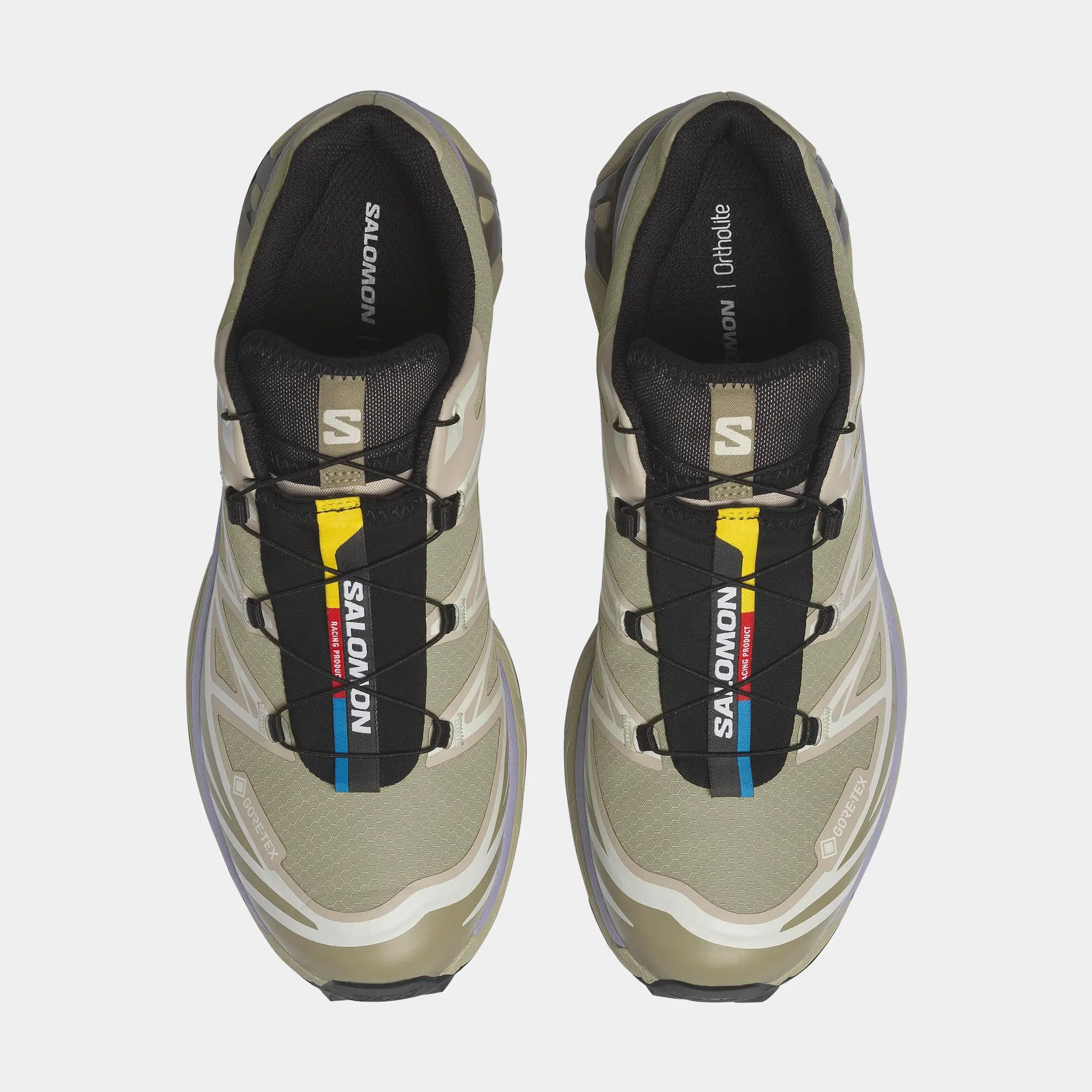 Salomon XT 6 GORE-TEX Mens Running Shoes (Eucalyptus/Silver Sage/Cosmic Sky)