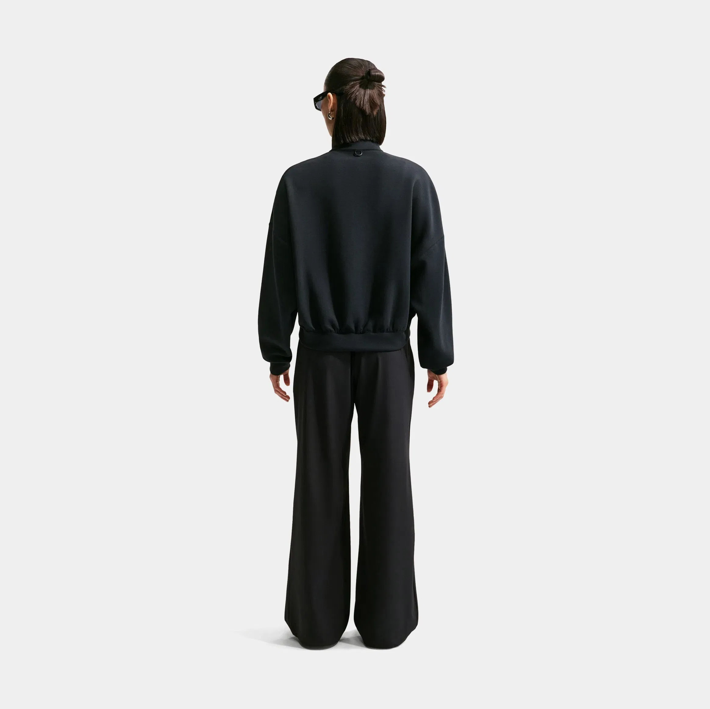 Nike 24.7 PerfectStretch Dri Fit High Waisted Loose Wide Leg Womens Pants (Black/Dark Smoke Grey)