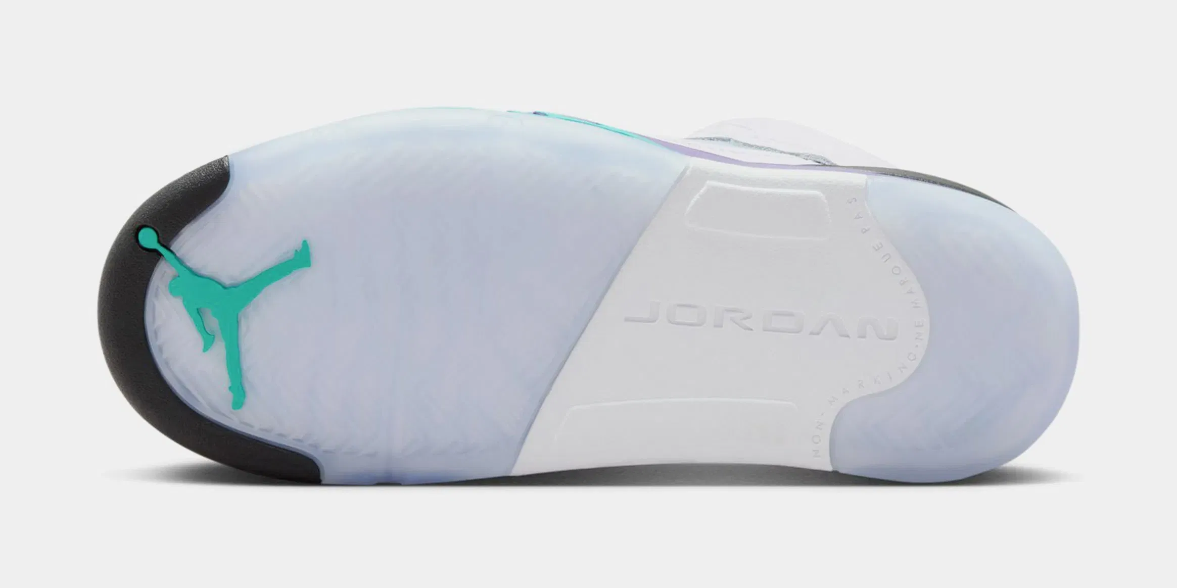 Air Jordan 5 Retro Grape Preschool Lifestyle Shoes (White/New Emerald/Grape Ice/Black)