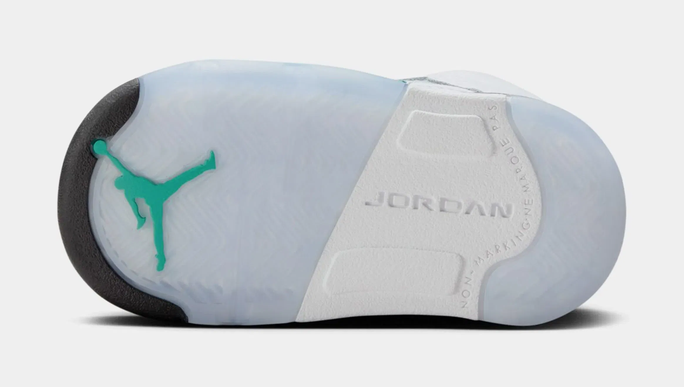 Air Jordan 5 Retro Grape Infant Toddler Lifestyle Shoes (White/New Emerald/Grape Ice/Black)