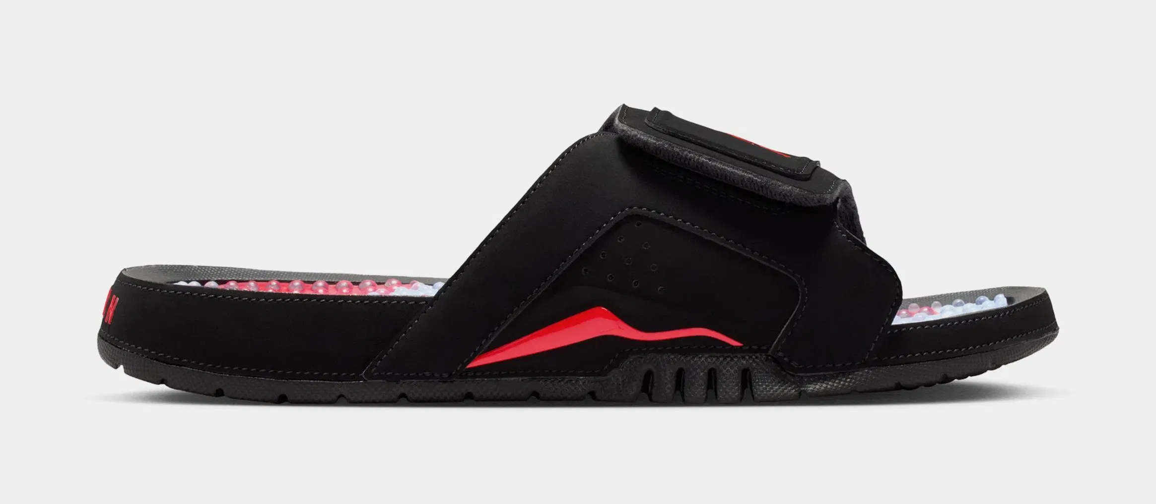 Air Jordan Hydro VI Retro Slide Mens Sandals (Black/Infrared 23)