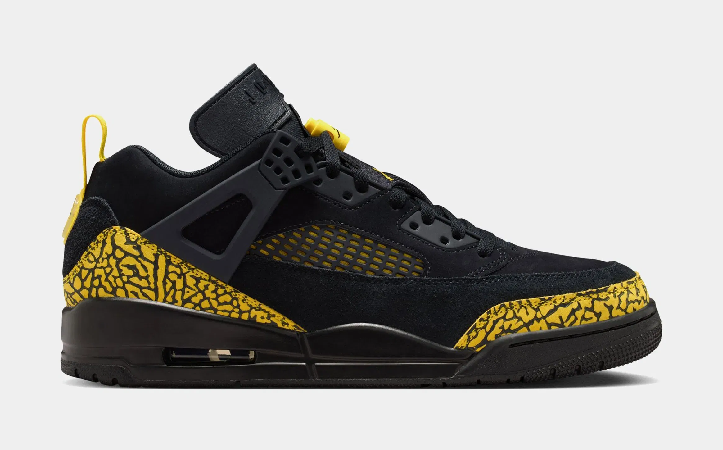 Air Jordan Spizike Low Mens Basketball Shoes (Black/Speed Yellow/Speed Yellow/Black)