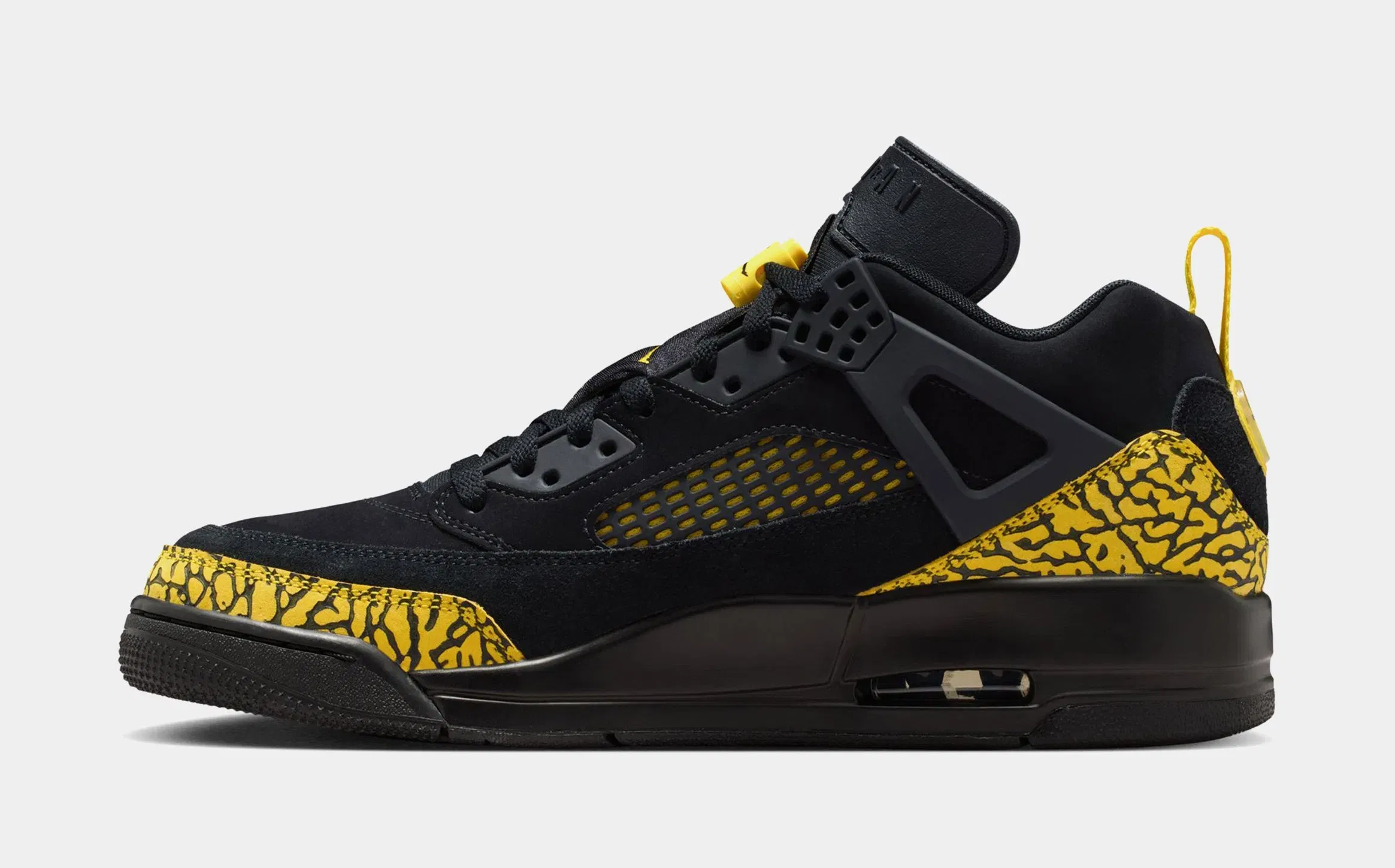 Air Jordan Spizike Low Mens Basketball Shoes (Black/Speed Yellow/Speed Yellow/Black)